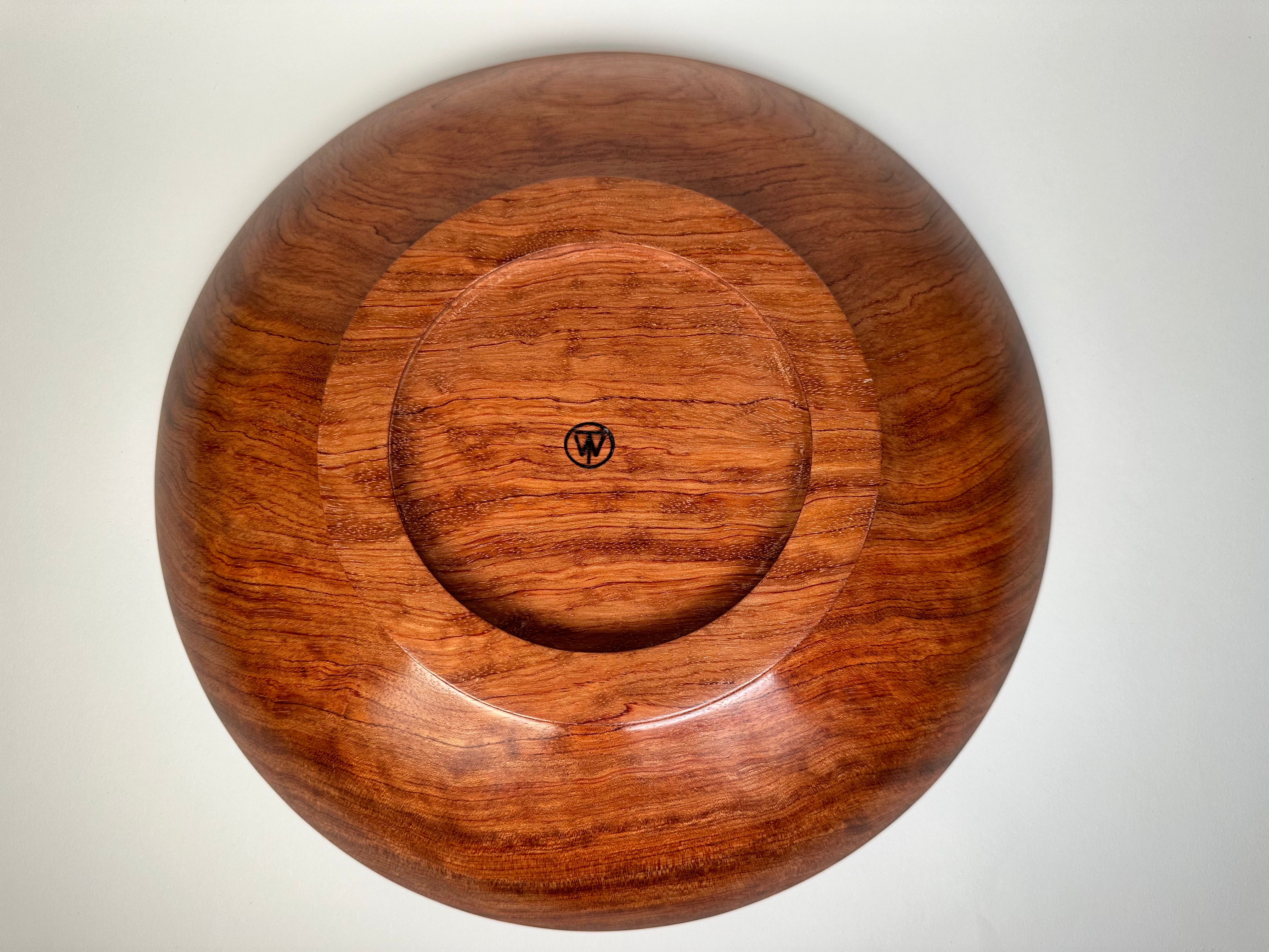 15” Figured Bubinga Bowl - Bottom View