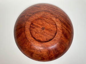 15” Figured Bubinga Bowl - Bottom View