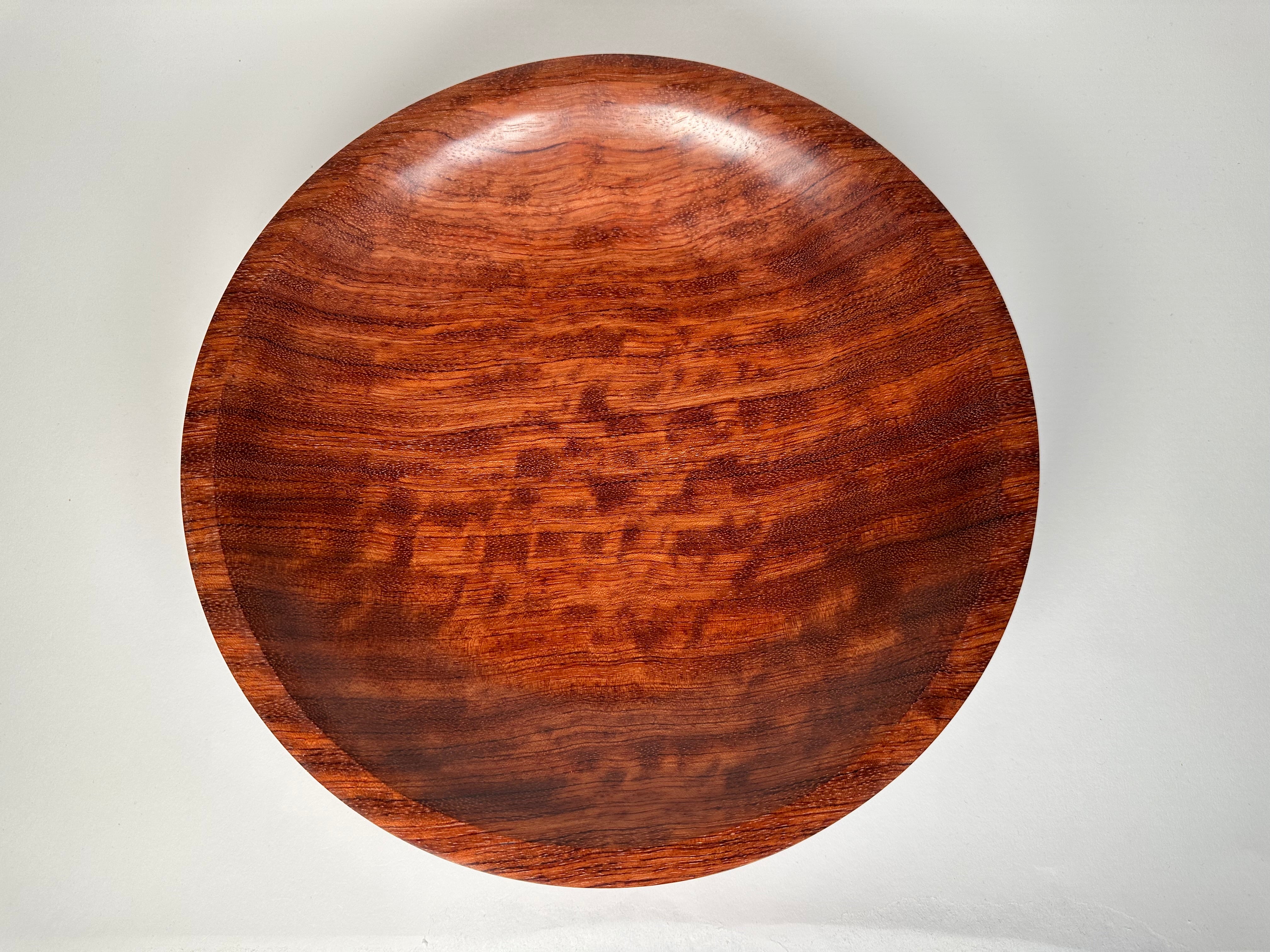 12” Figured Bubinga Bowl - Top View