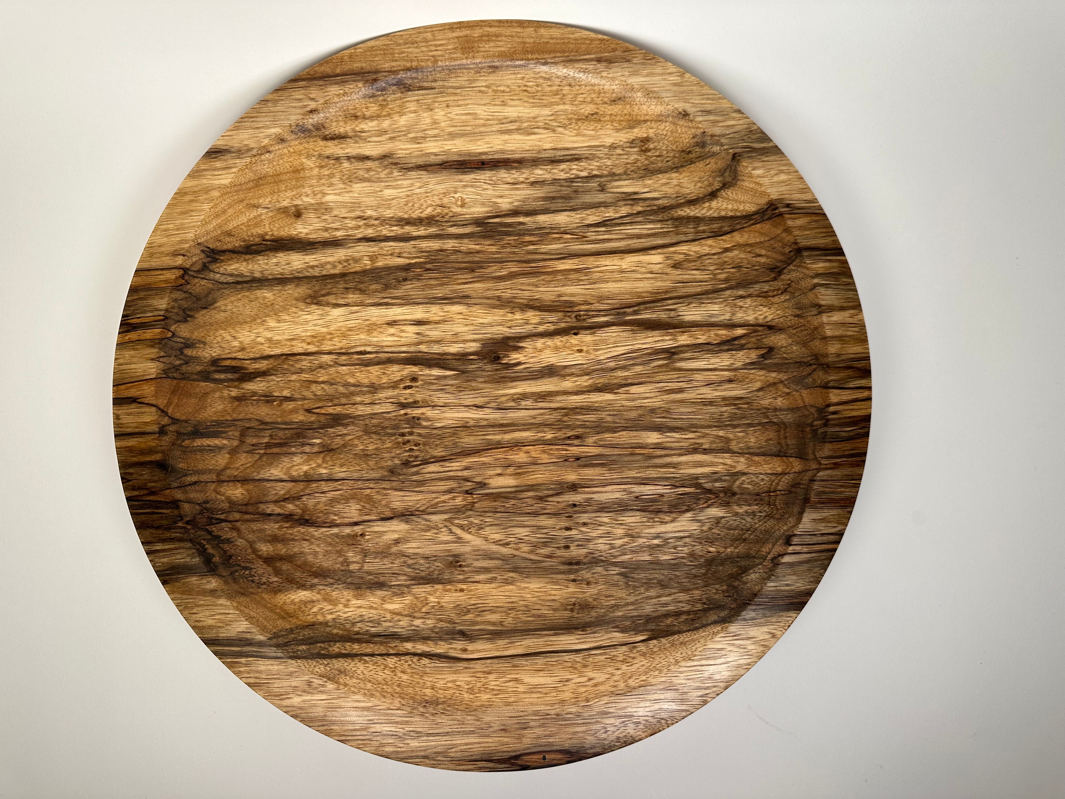 17” Black Limba Bowl - Top View