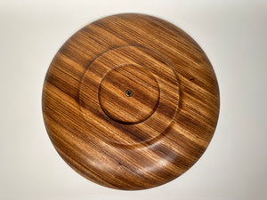 17” Zebrawood Bowl - Bottom View
