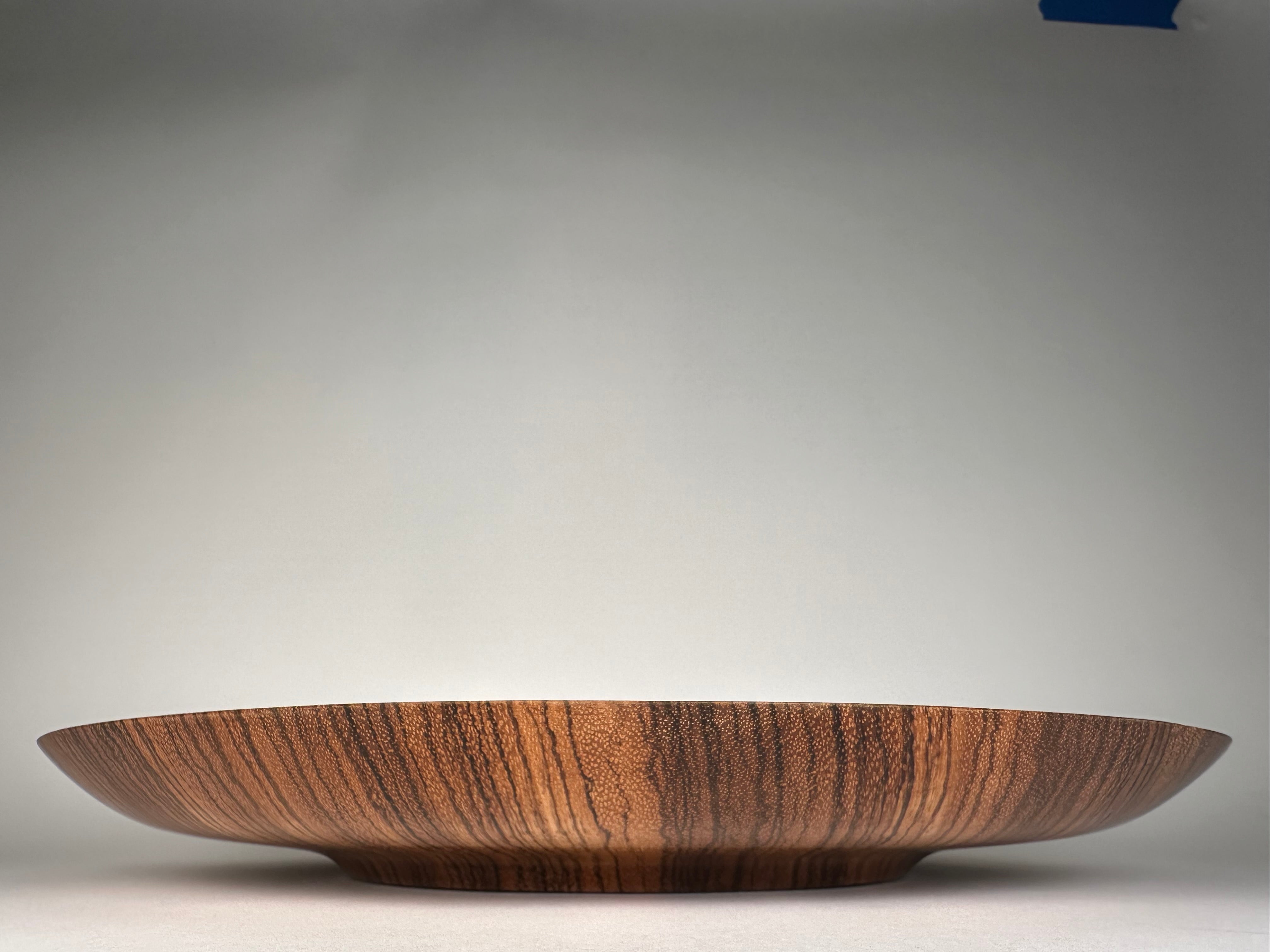 17” Zebrawood Bowl -Side View