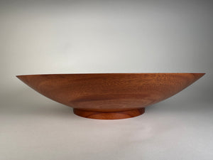 17” Ribbon Sapele Bowl - Side View