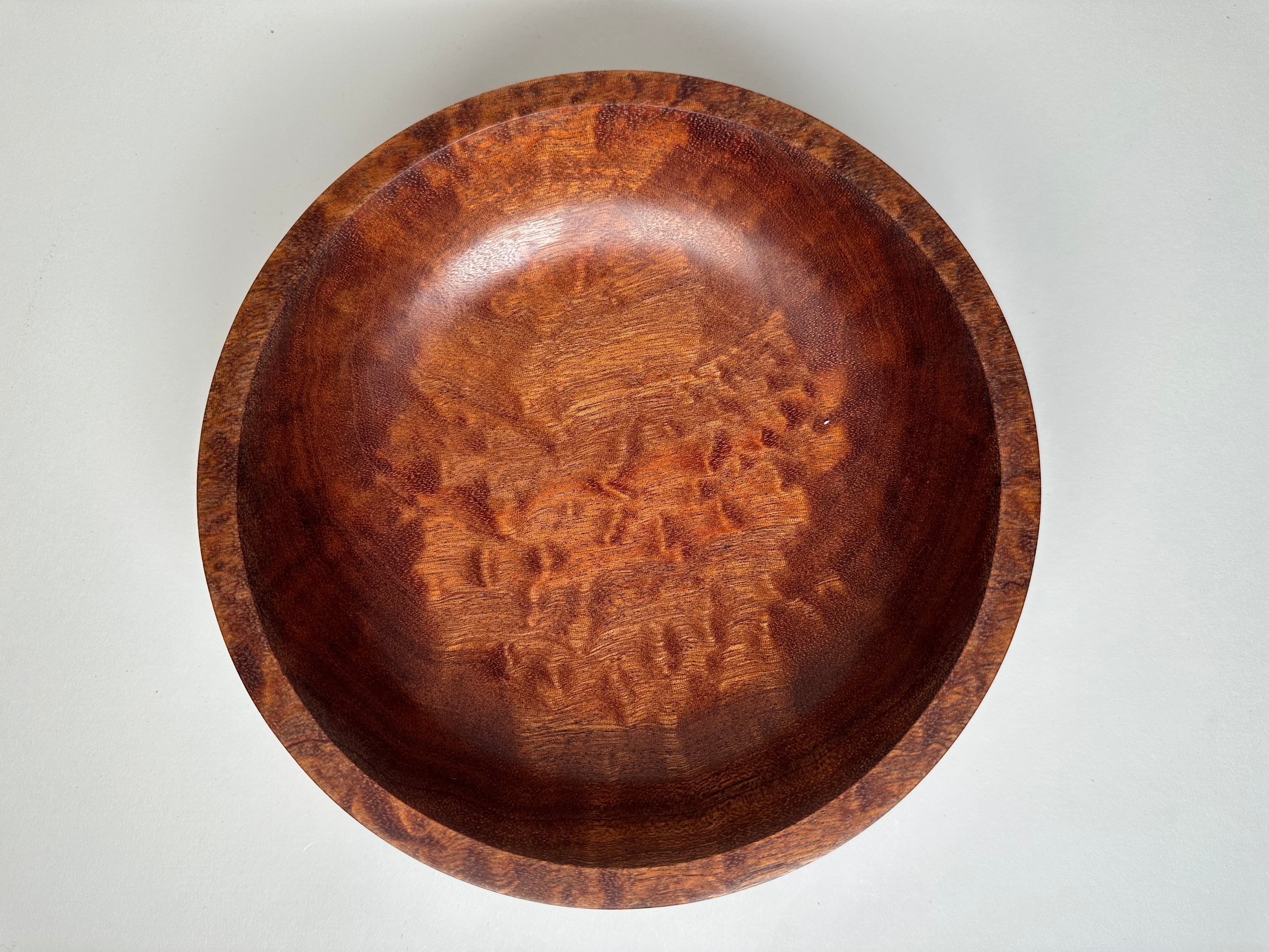 8” Pomelle Sapele Bowl - Top View