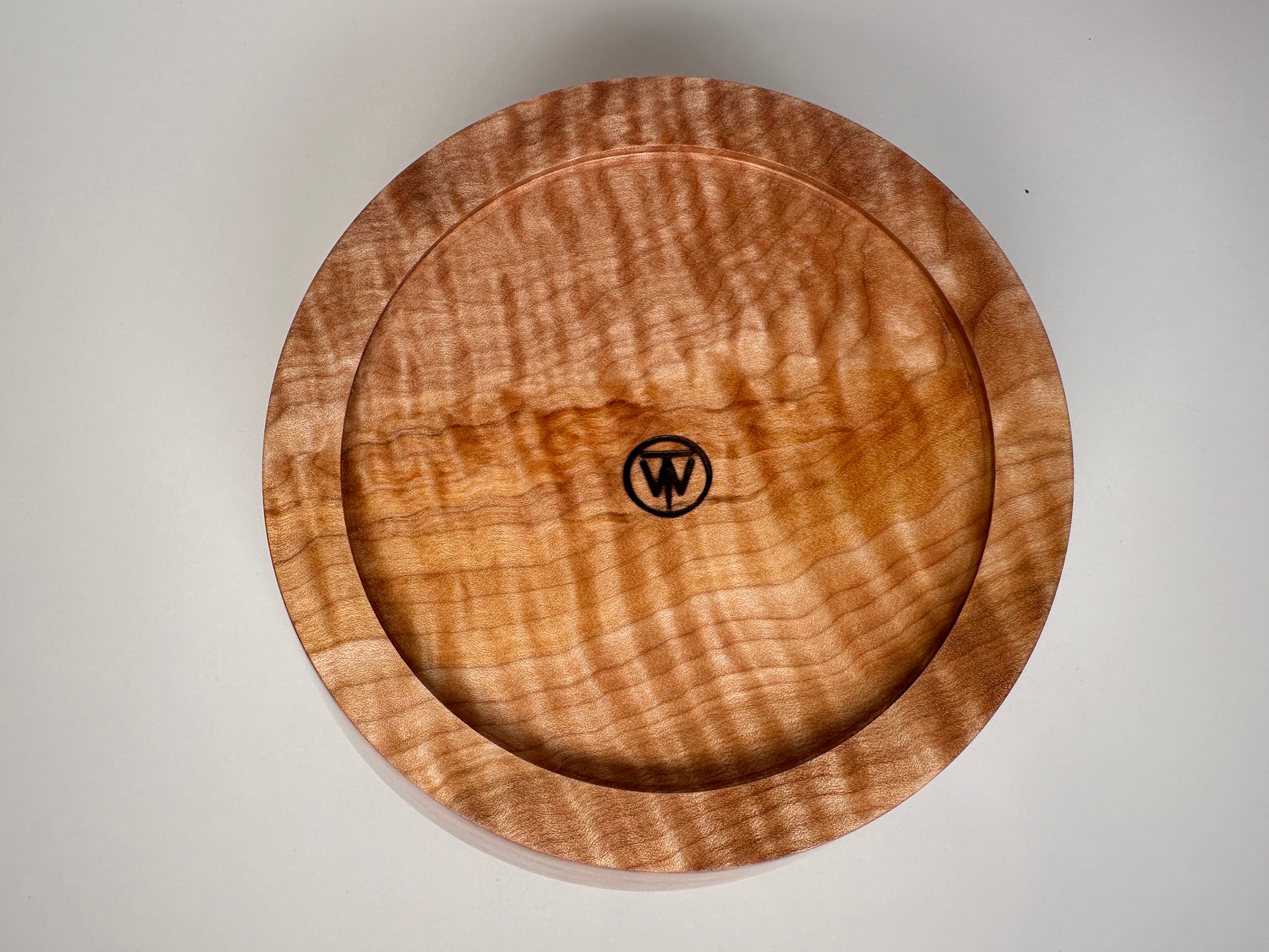 8” Flame Maple (HF) Bowl - Bottom View