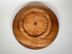 13” Spalted Flame Maple Bowl - Bottom View
