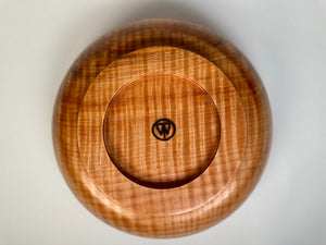9” Flame Maple (MA) Bowl - Bottom View