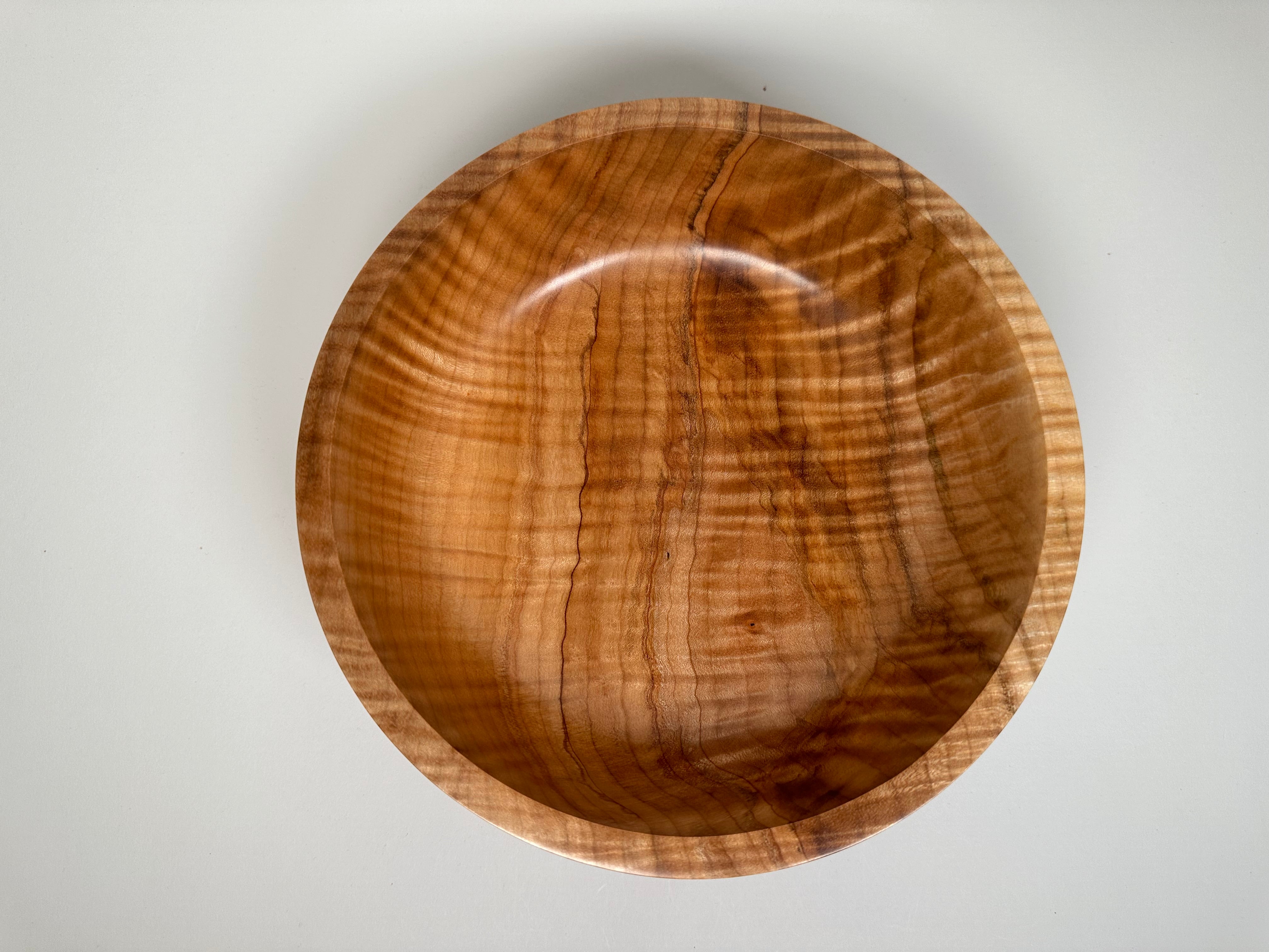 9” Spalted Flame Maple (HF) Bowl - Top View