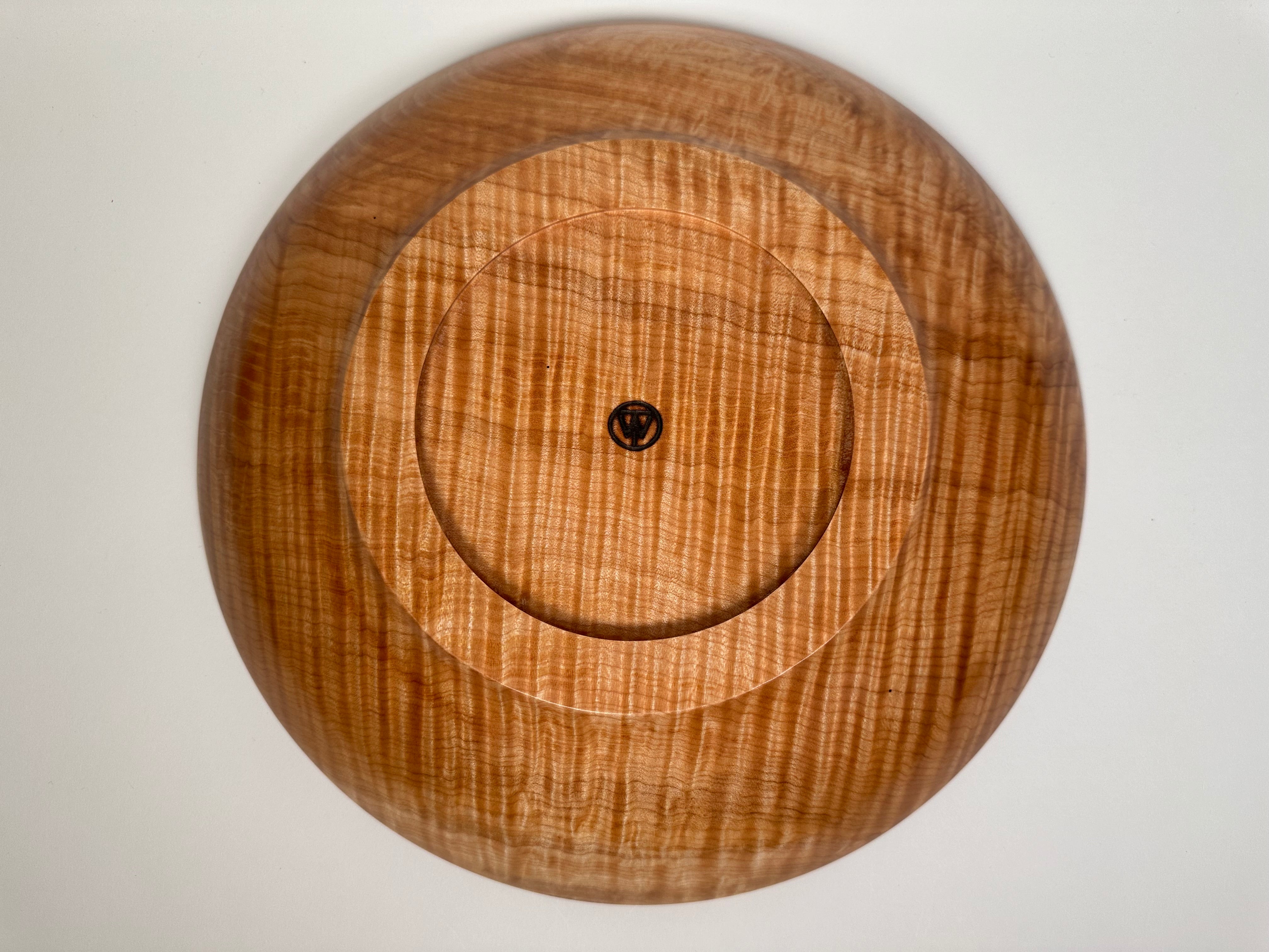 14” Flame Maple (MA) Bowl - Bottom View