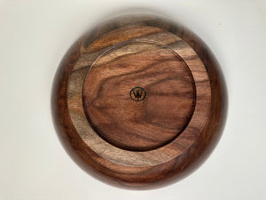 9” Black Walnut Bowl - Bottom View