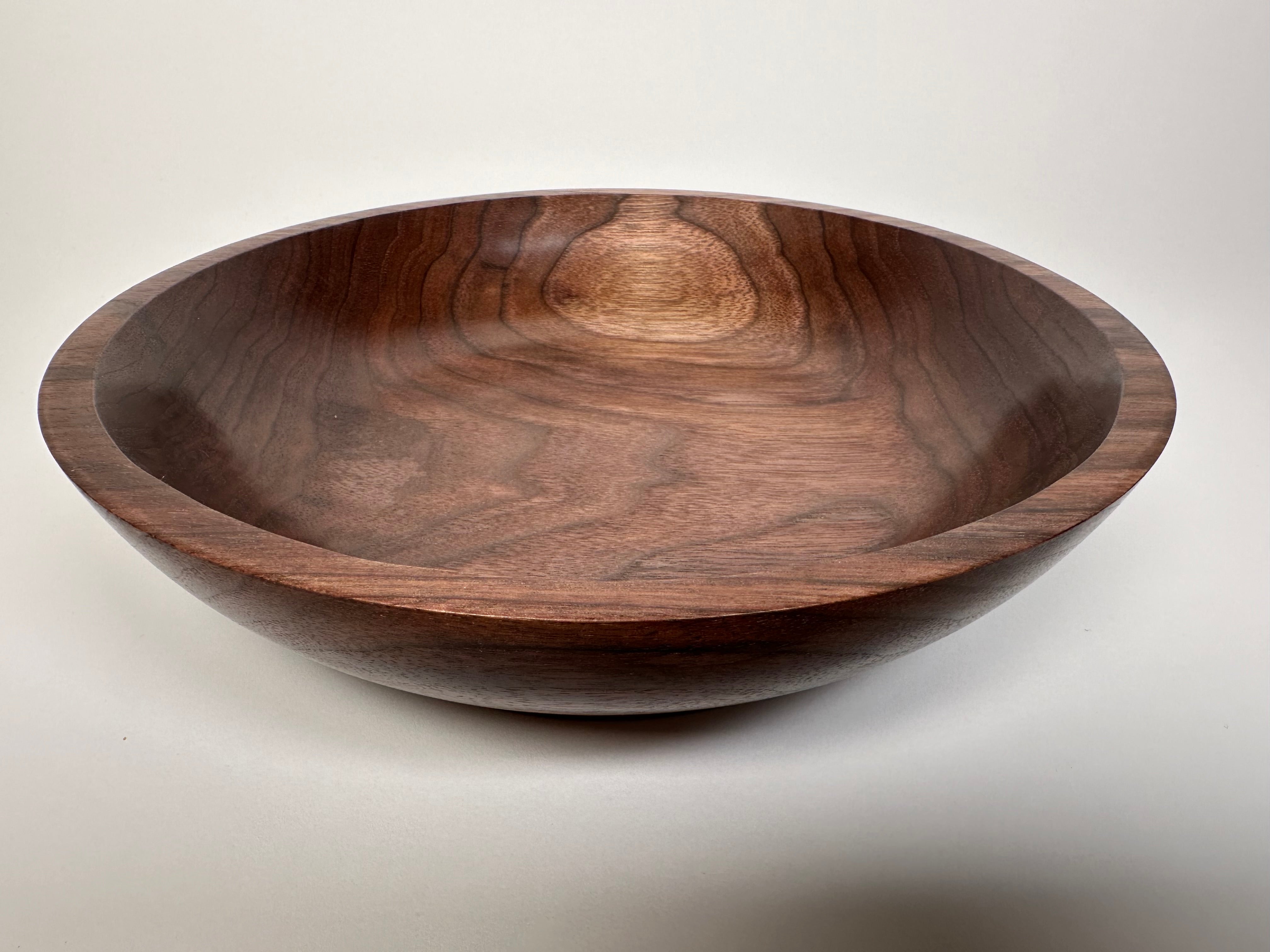 9” Black Walnut Bowl - Top/Side View