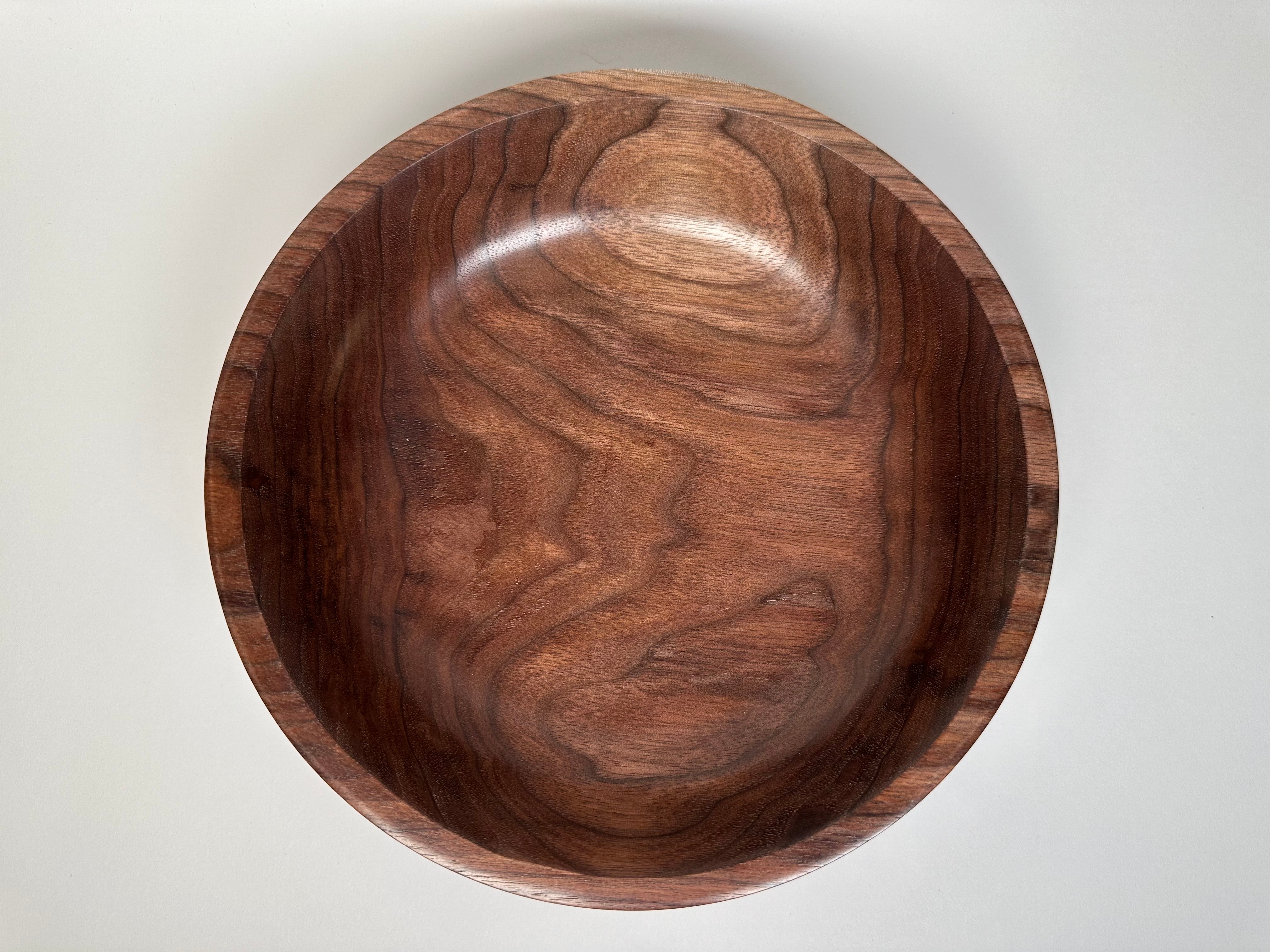 9” Black Walnut Bowl - Top View
