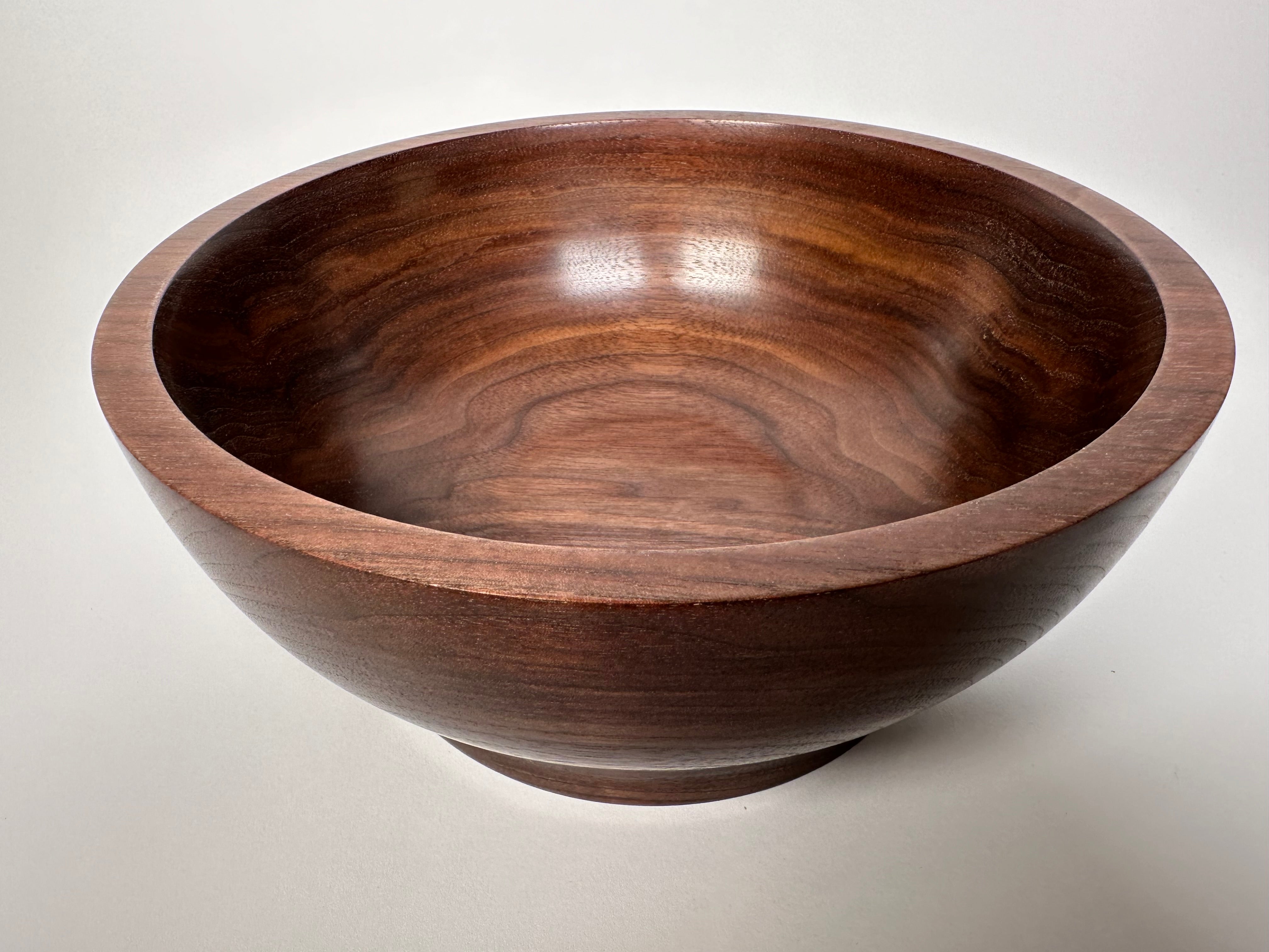 9” Black Walnut Bowl - Top/Side View