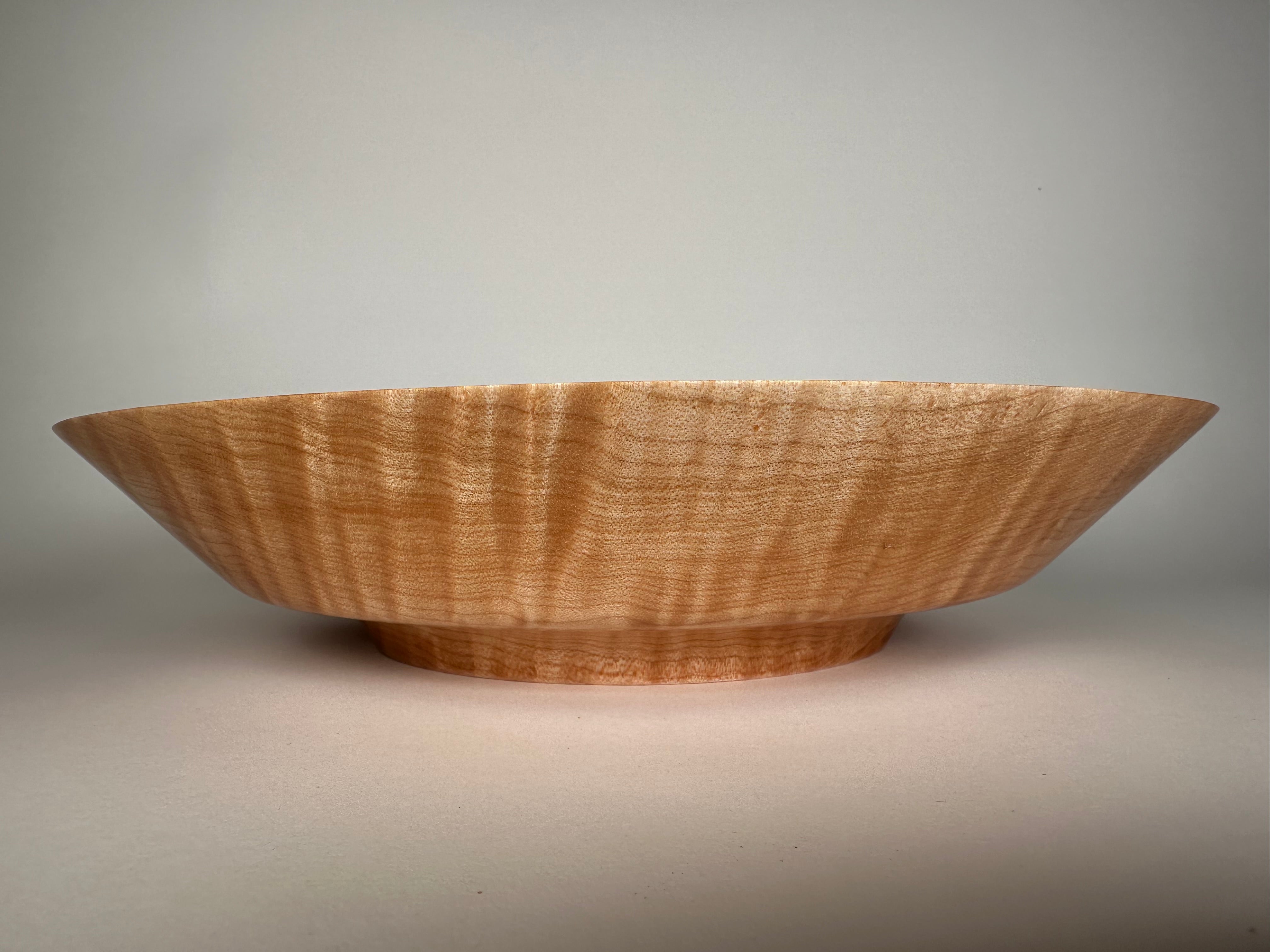 12” Quilted Maple (HF) Bowl - Side View