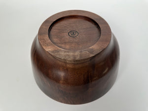 8” Black Walnut Bowl - Bottom View