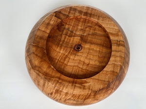 10” Spalted Flame Maple Bowl - Bottom View