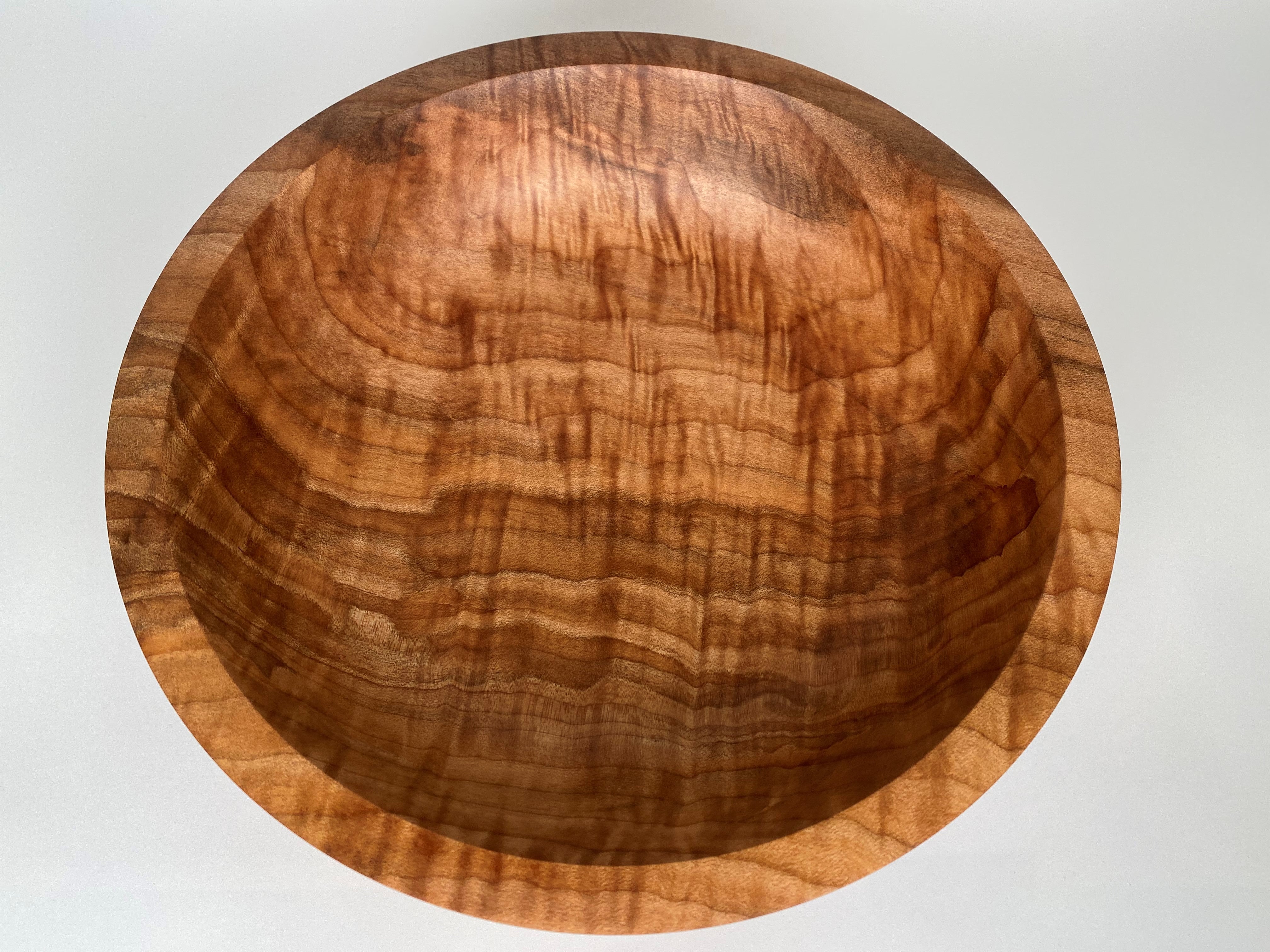 10” Spalted Flame Maple Bowl - Top View