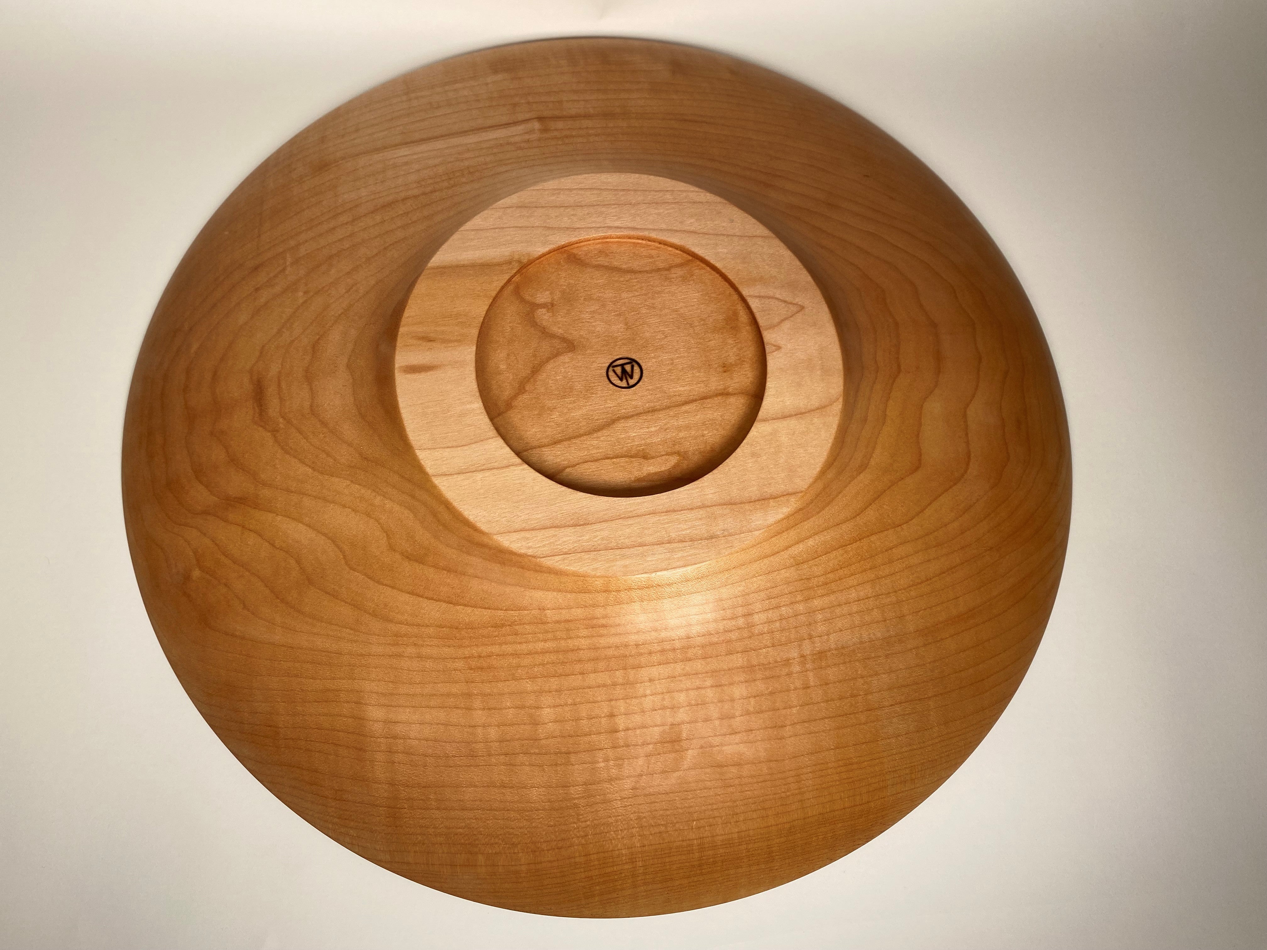 20” Big Leaf Maple Bowl - Bottom View