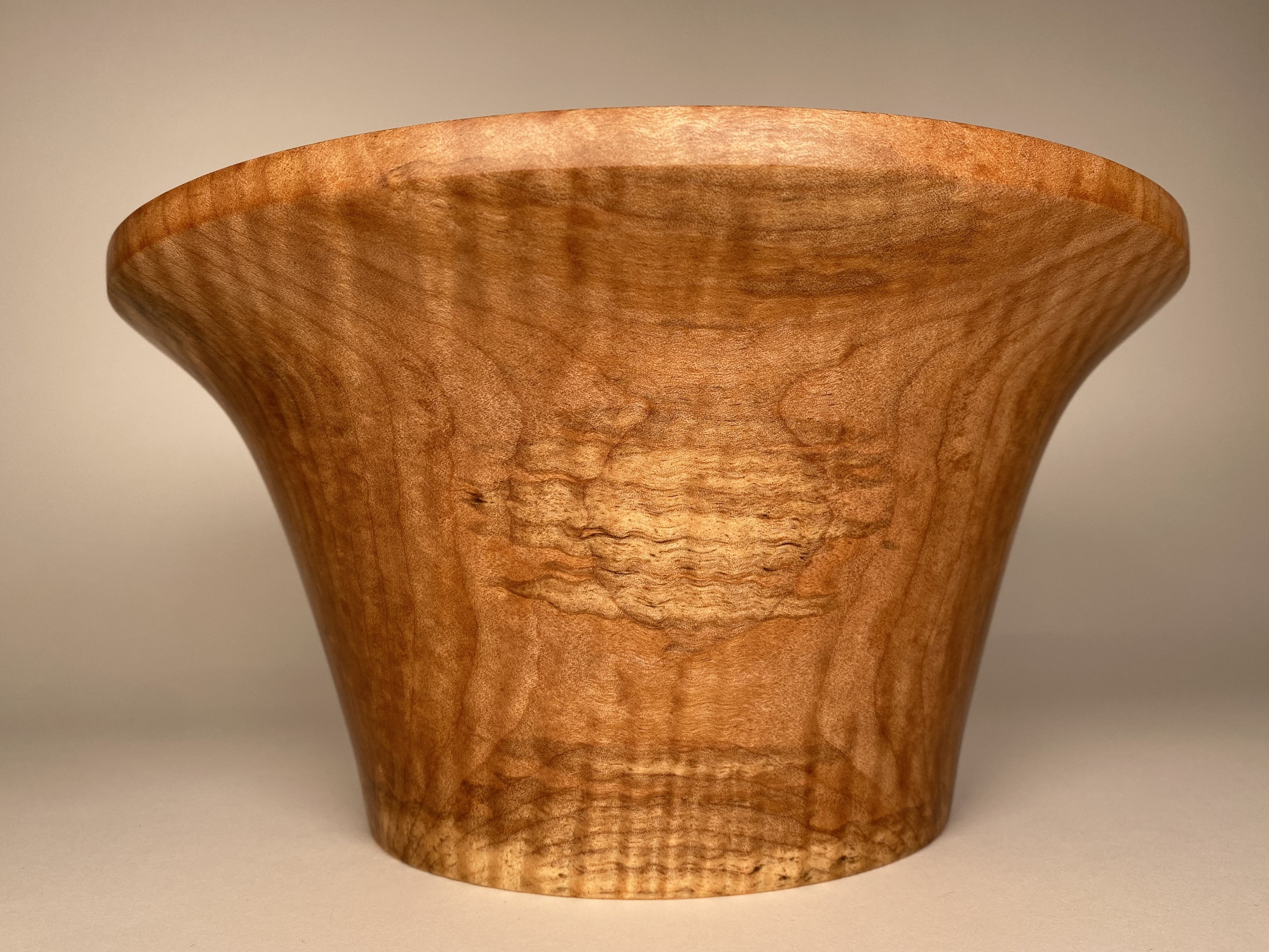 10” Spalted Flame Maple (MA) Bowl - Side View
