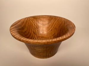 10” Spalted Flame Maple (MA) Bowl - Top/Side View