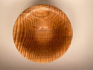 10” Spalted Flame Maple (MA) Bowl - Top/Side View