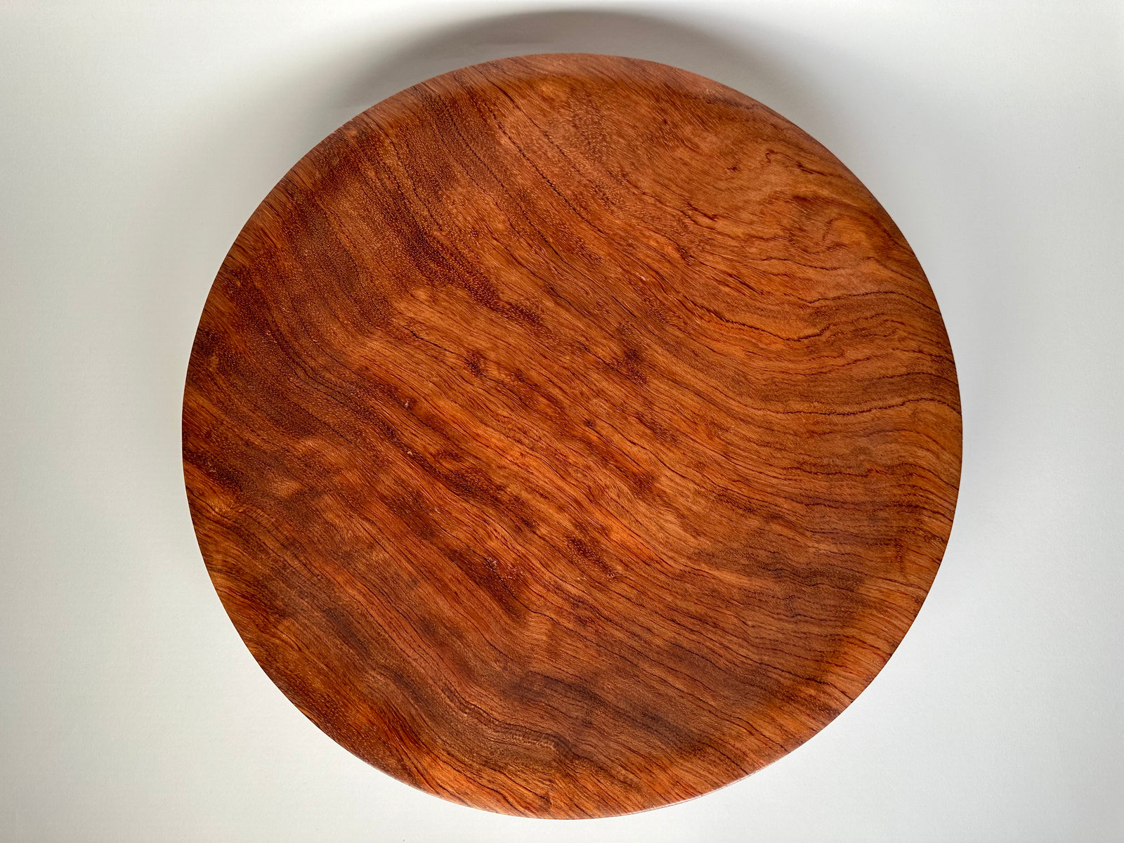 15” Figured Bubinga Bowl - Top/Side View