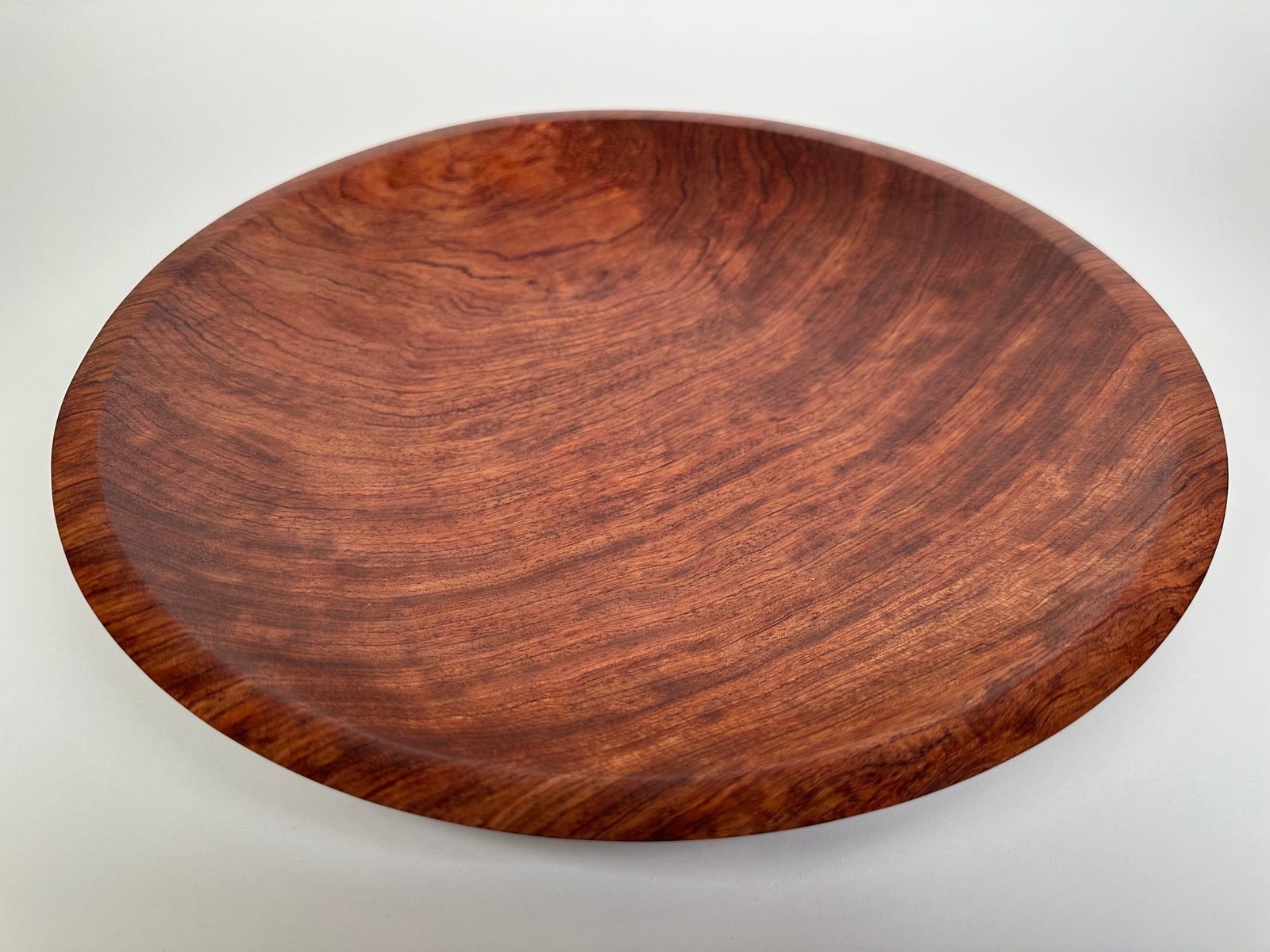 15” Figured Bubinga Bowl - Top/Side view