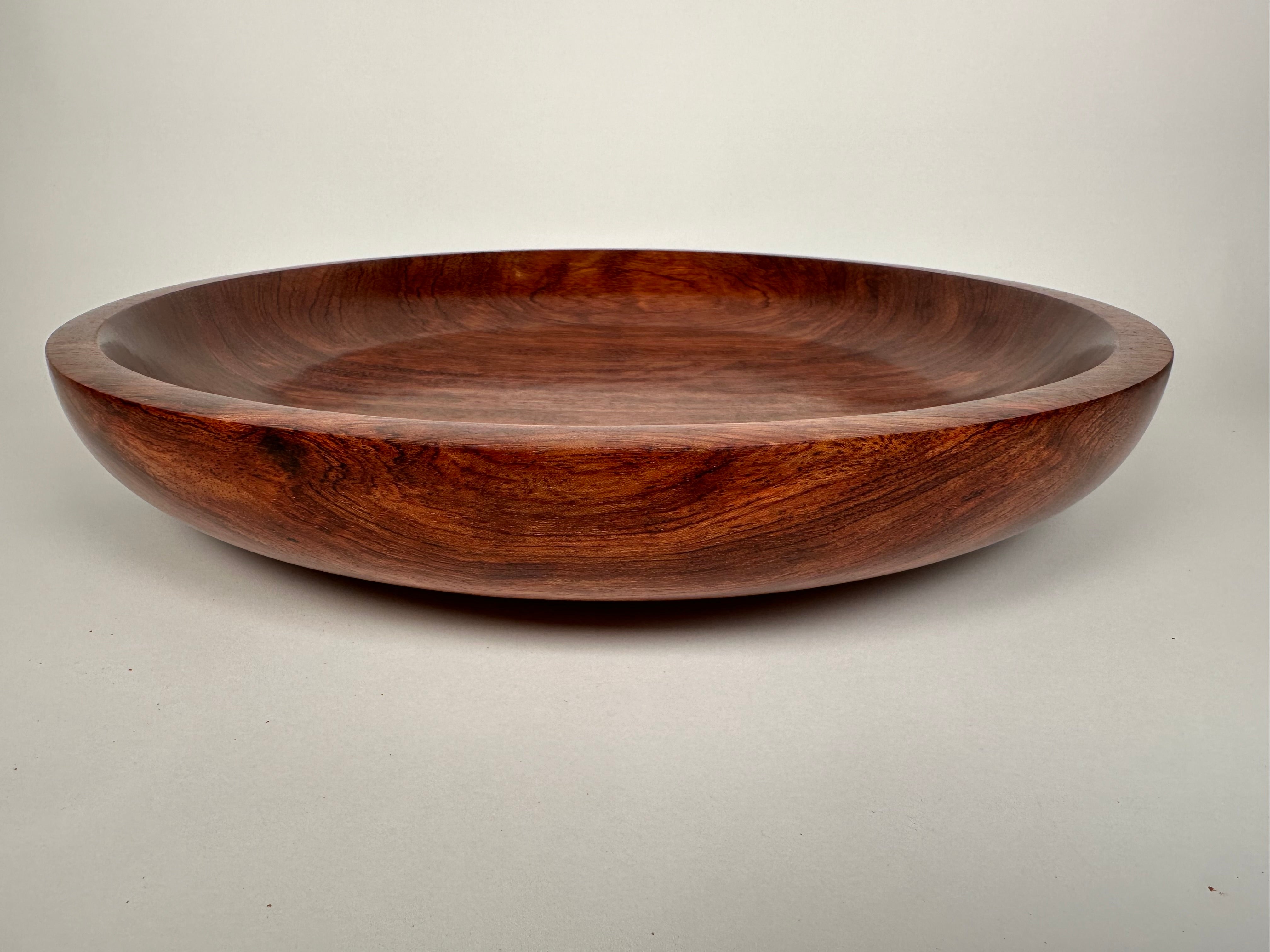 Figured Bubinga Bowl — 15″ African Rosewood Legacy Edition