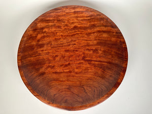 Figured Bubinga Bowl — 14″ African Rosewood Signature Edition