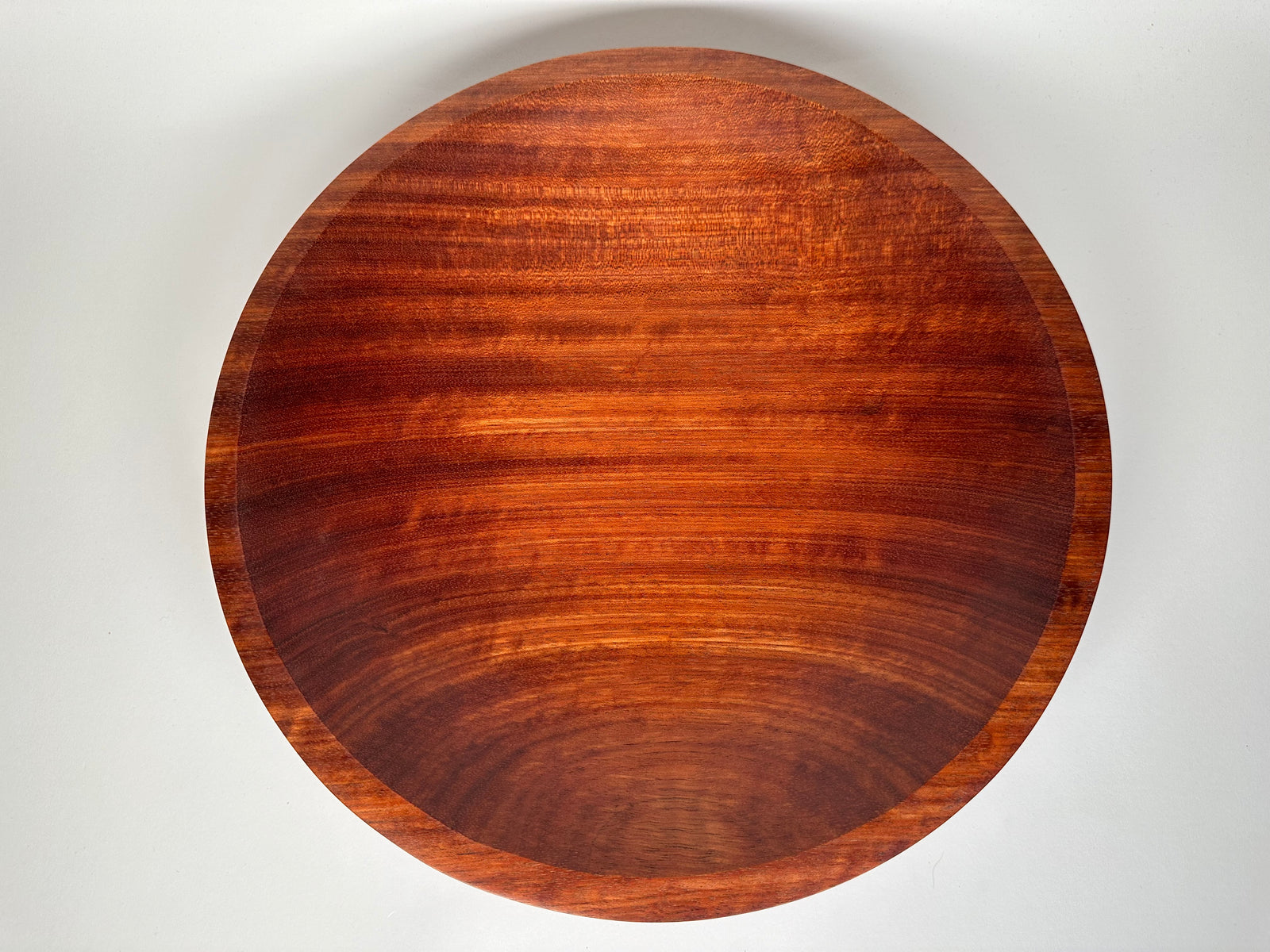 14” Figured Bubinga Bowl - Top/Side View