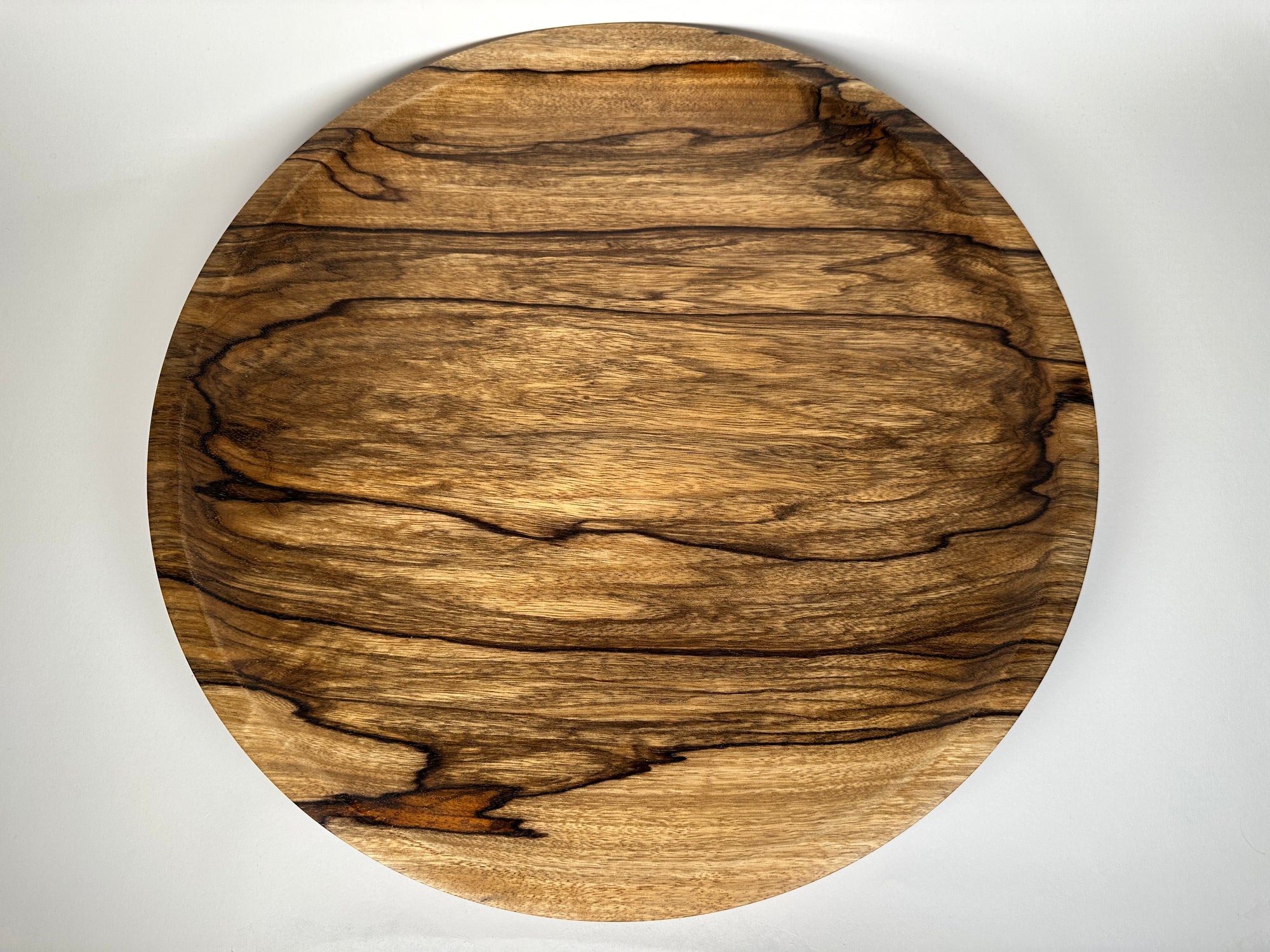 20” Black Limba Bowl - Top/Side View