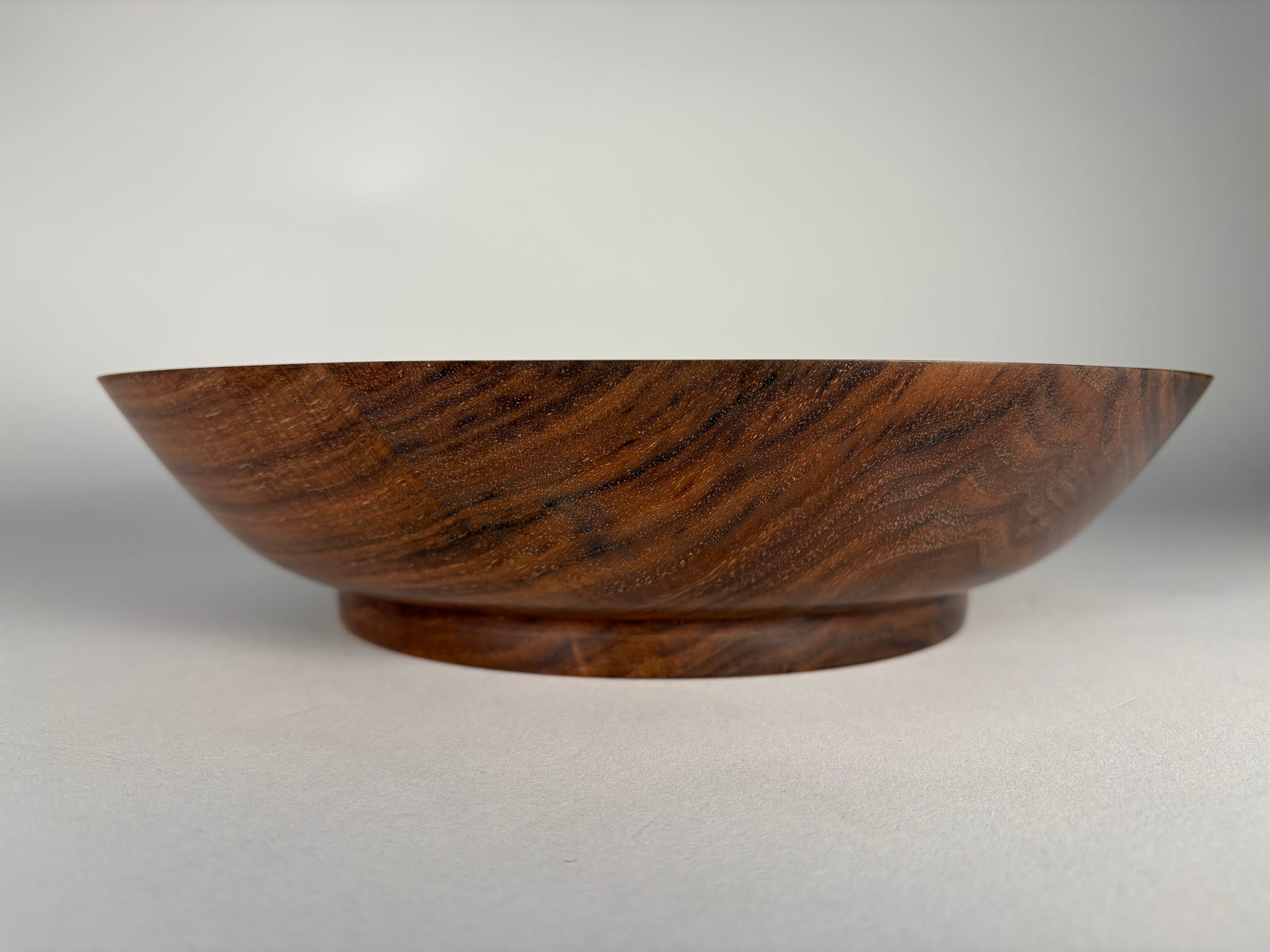 Black Walnut Bowl — 12″ Shadow Framed Edition