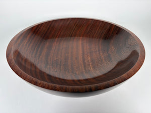 Sapele Bowl — 15″ Golden Veil Edition