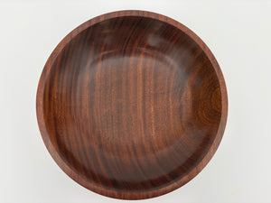 Sapele Bowl — 15″ Golden Veil Edition
