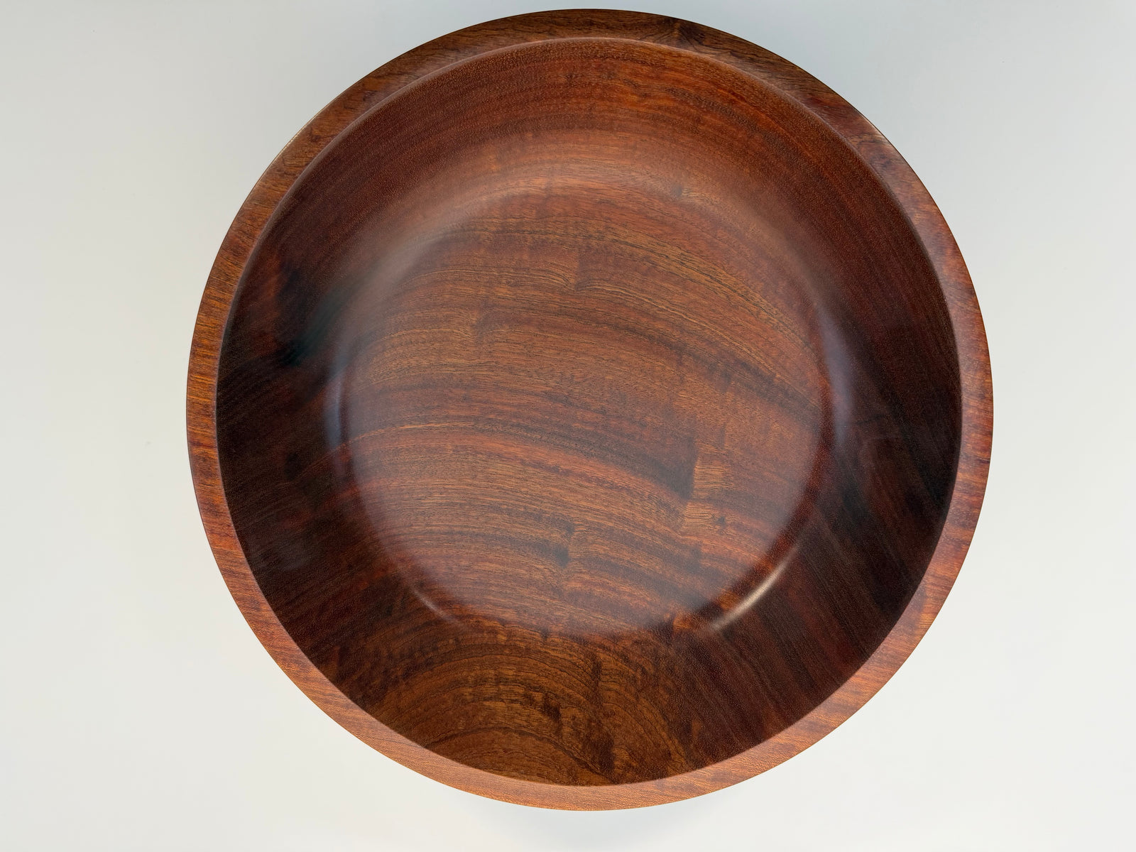 Sapele Bowl — 14″ Golden Radiance Edition