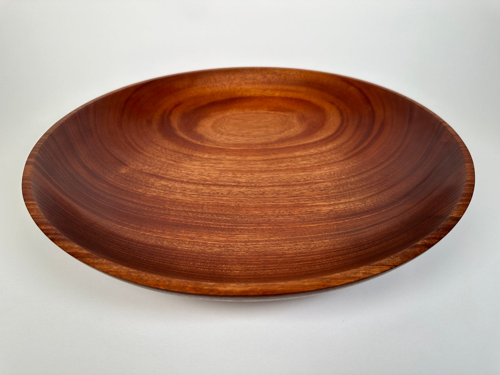 17” Ribbon Sapele Bowl - Top/Side View