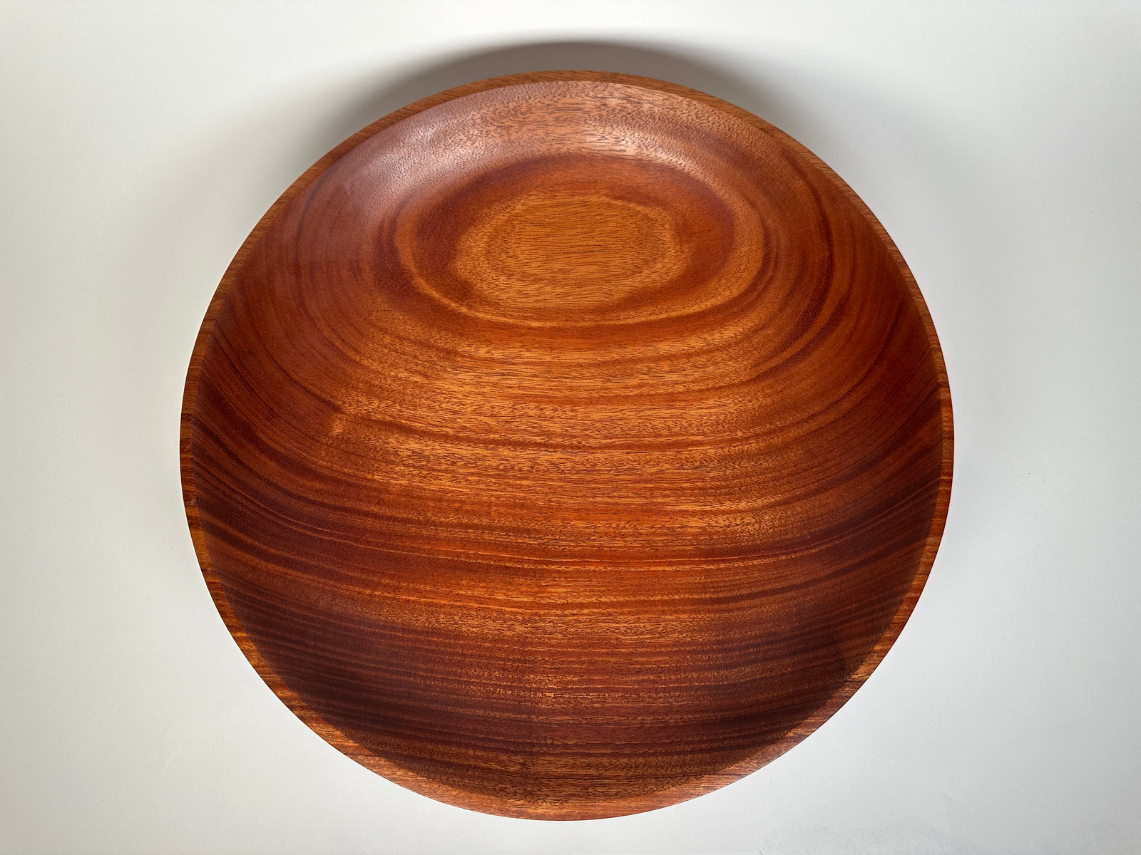 17” Ribbon Sapele Bowl - Top/Side View