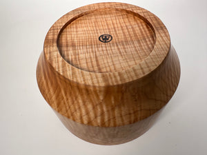 9” Flame Maple (MA) Bowl - Bottom View