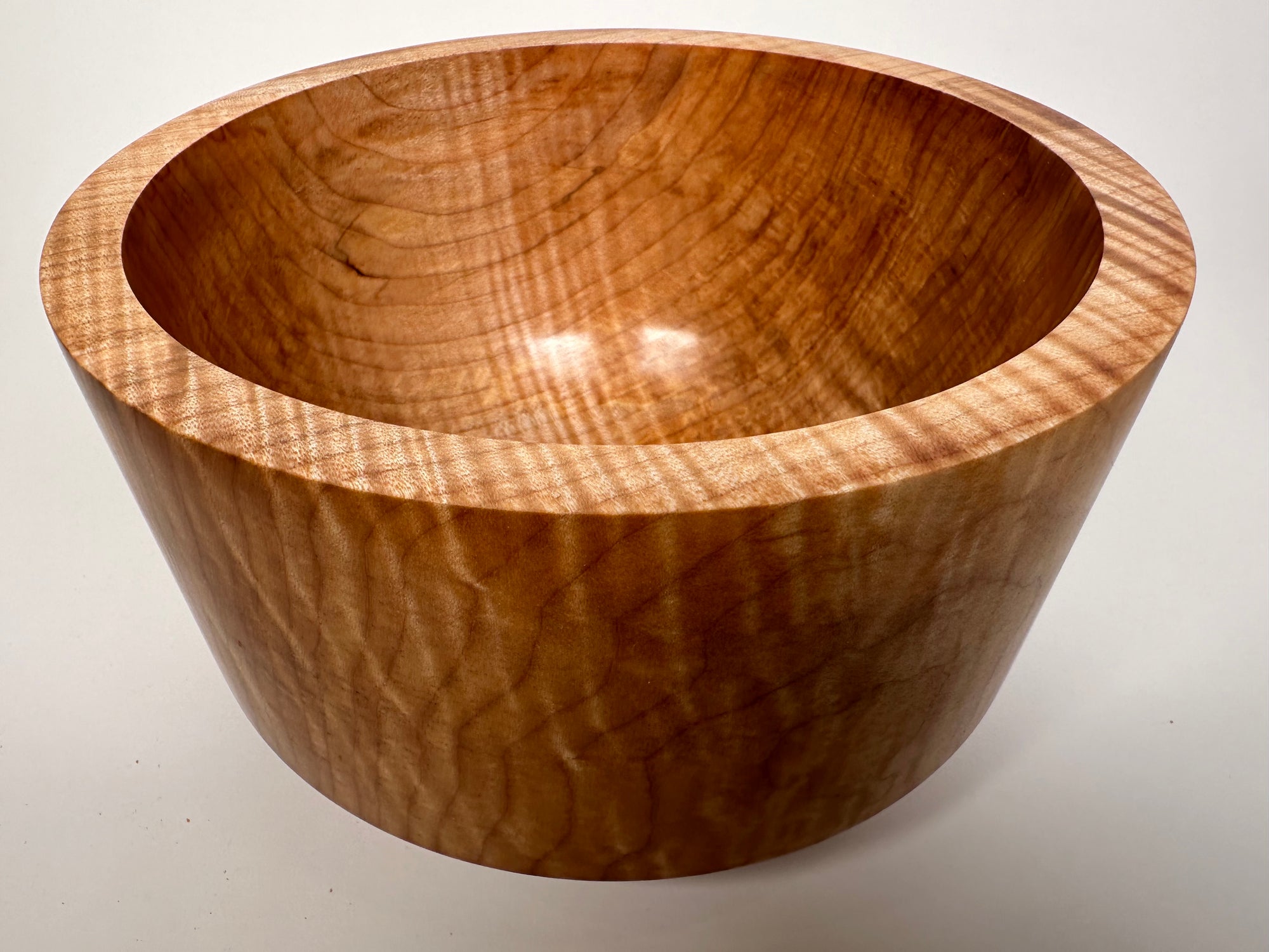 9” Flame Maple (MA) Bowl - Top/Side View