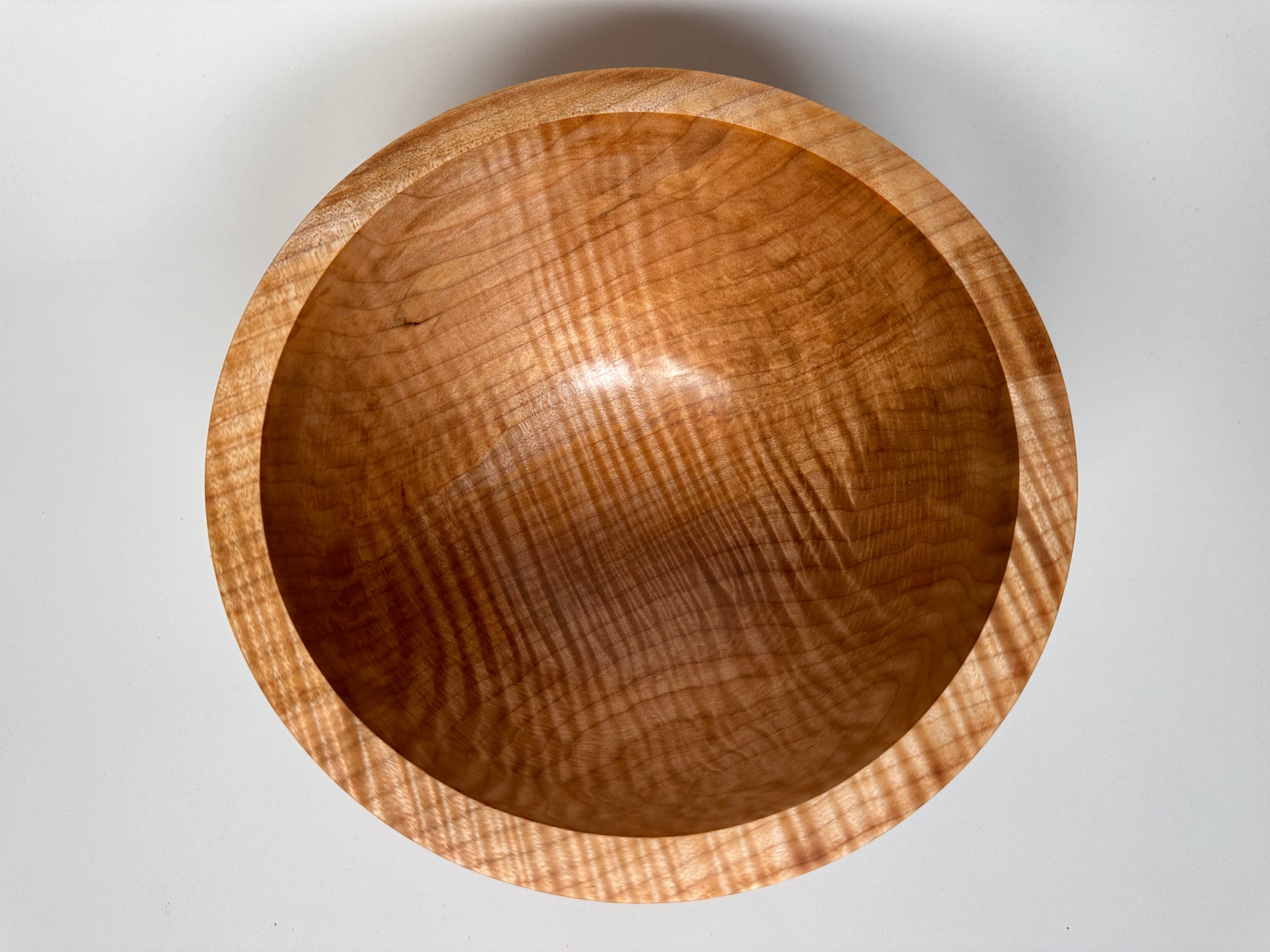 9” Flame Maple (MA) Bowl - Top/Side View