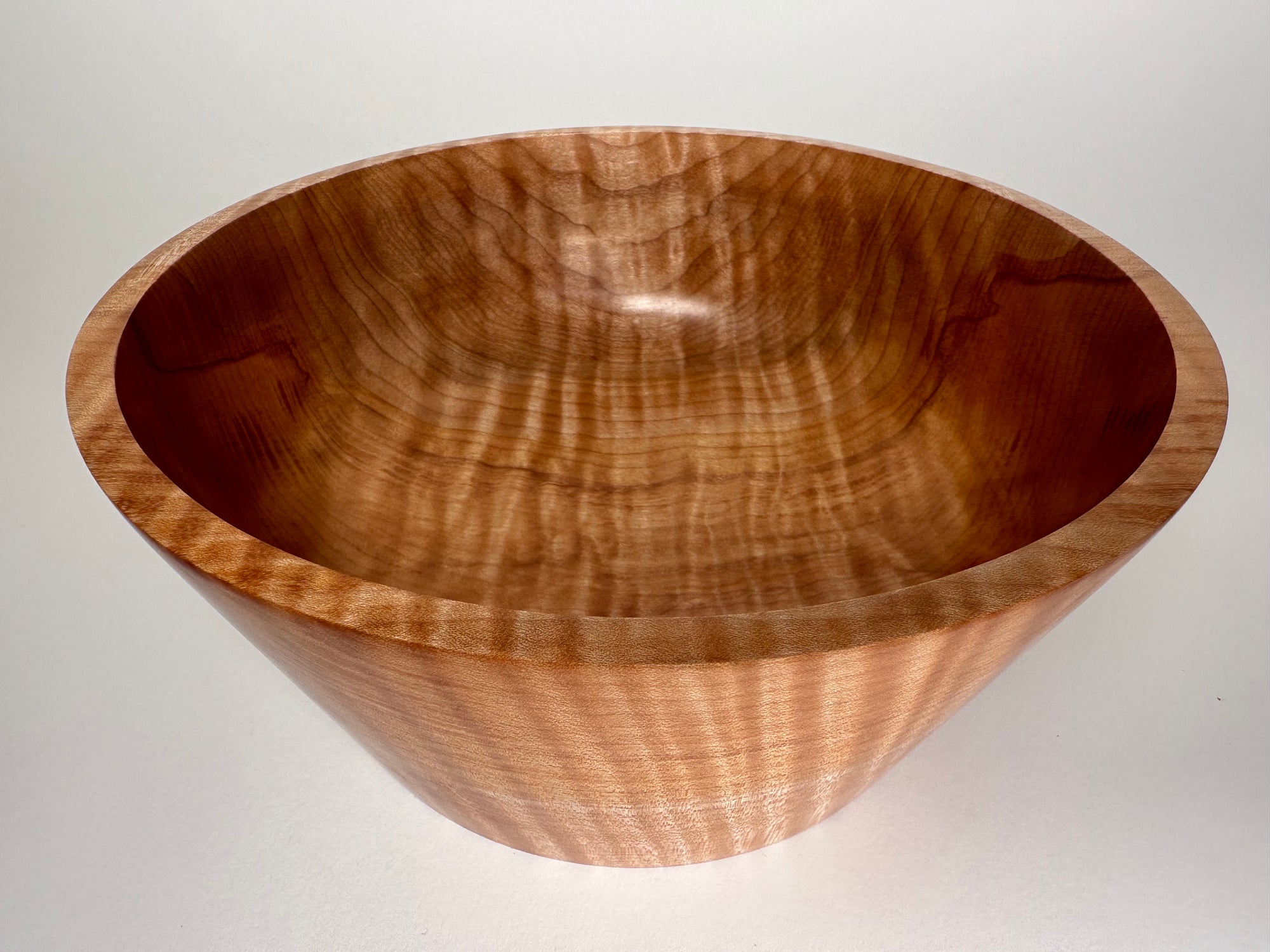 8” Flame Maple (HF) Bowl - Top/Side View