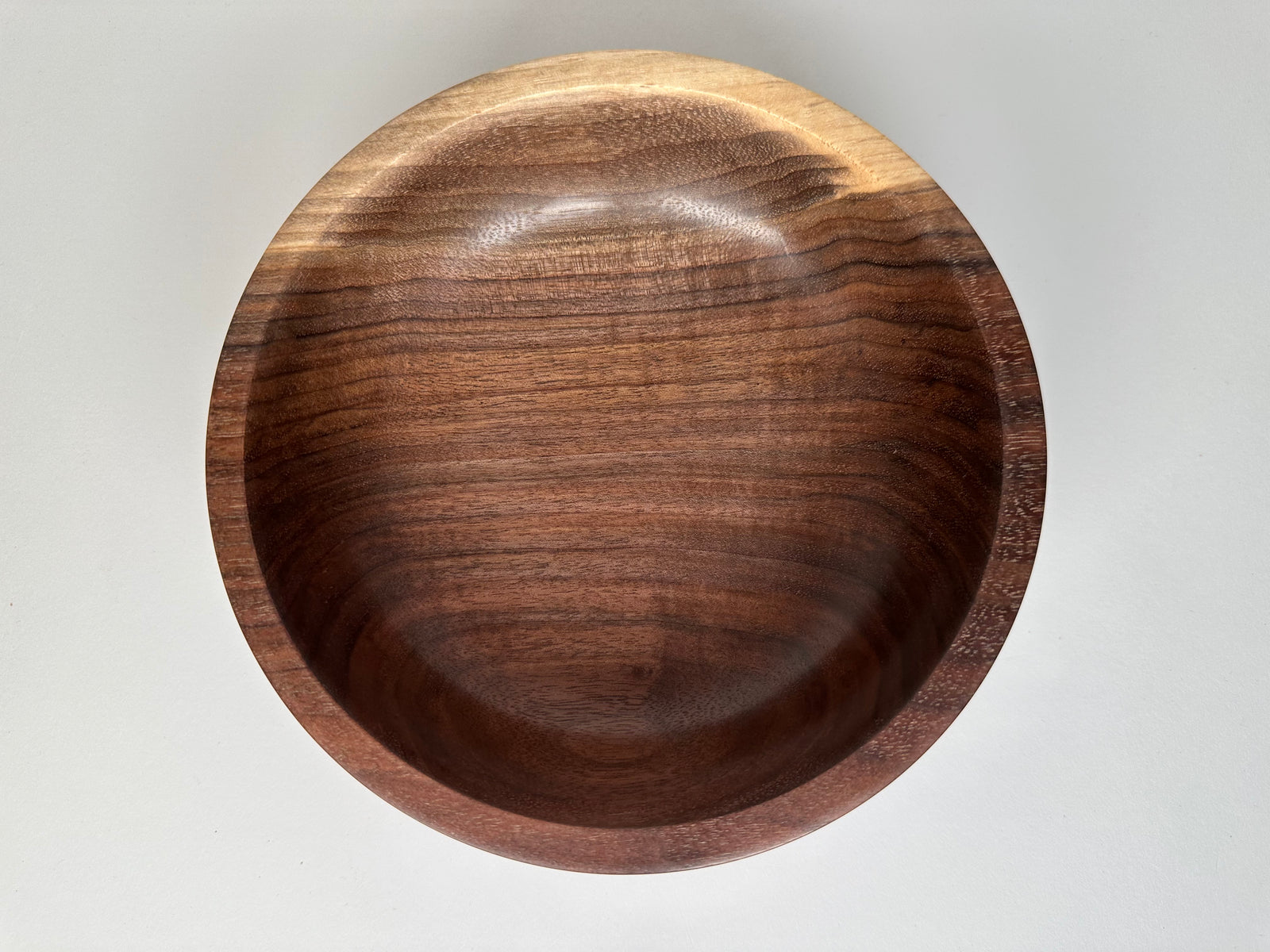 8” Black Walnut Bowl - Top View