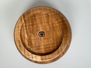 9” Spalted Flame Maple Bowl - Bottom View