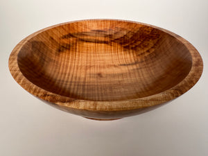 12” Spalted Flame Maple (HF) Bowl - Top/Side View