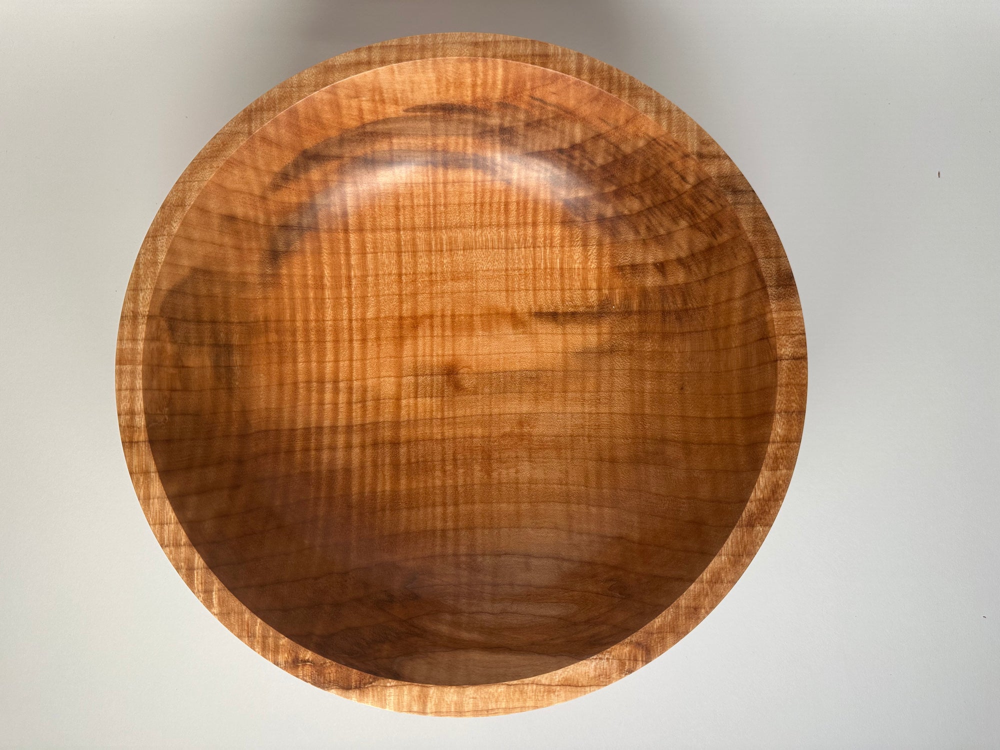 12” Spalted Flame Maple (HF) Bowl - Top/Side View