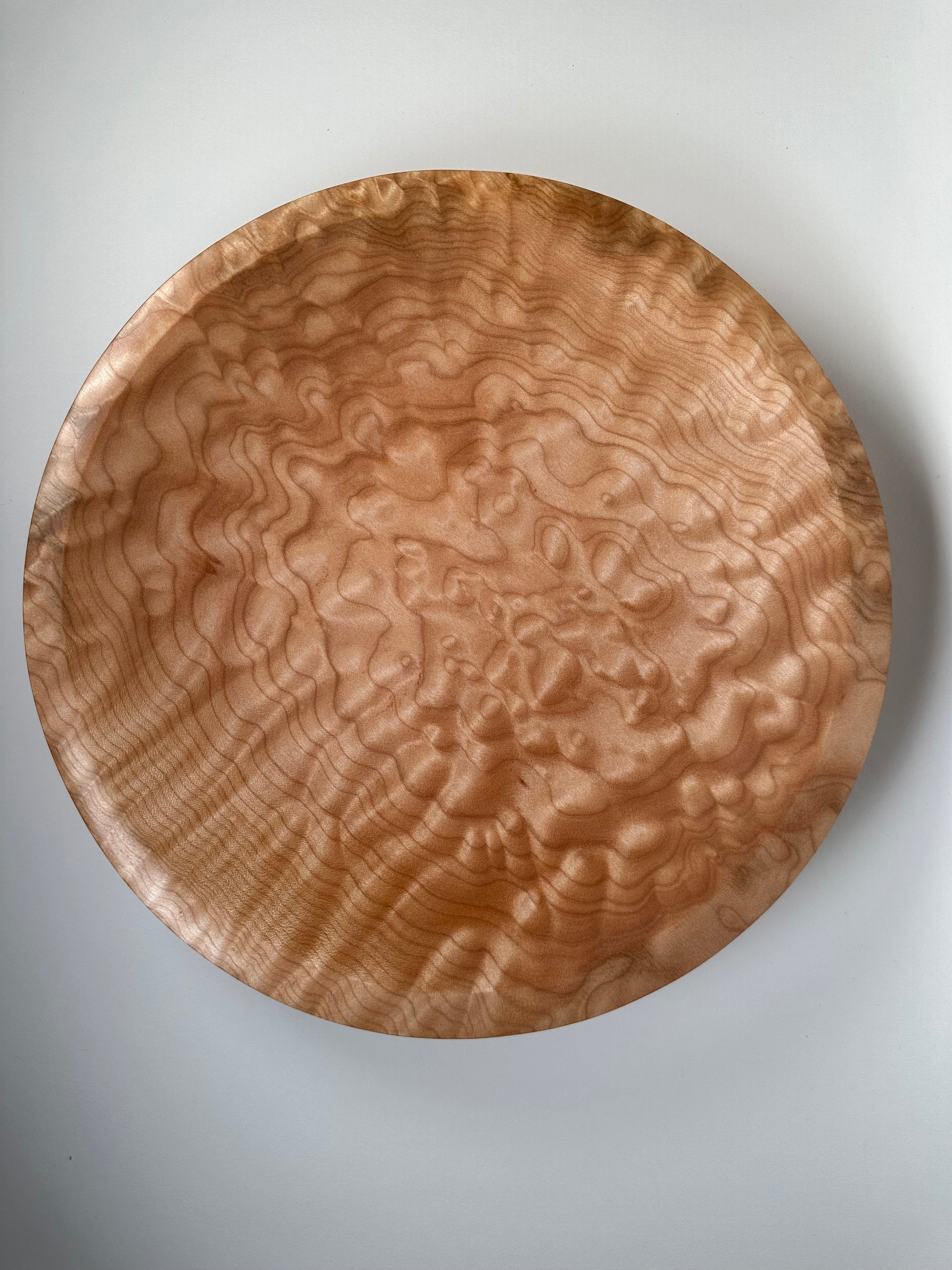 13” Quilted Maple (MA) Bowl - Top/Side View