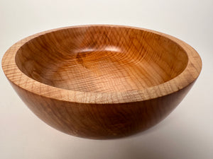 9” Flame Maple (MA) Bowl - Top/Side View