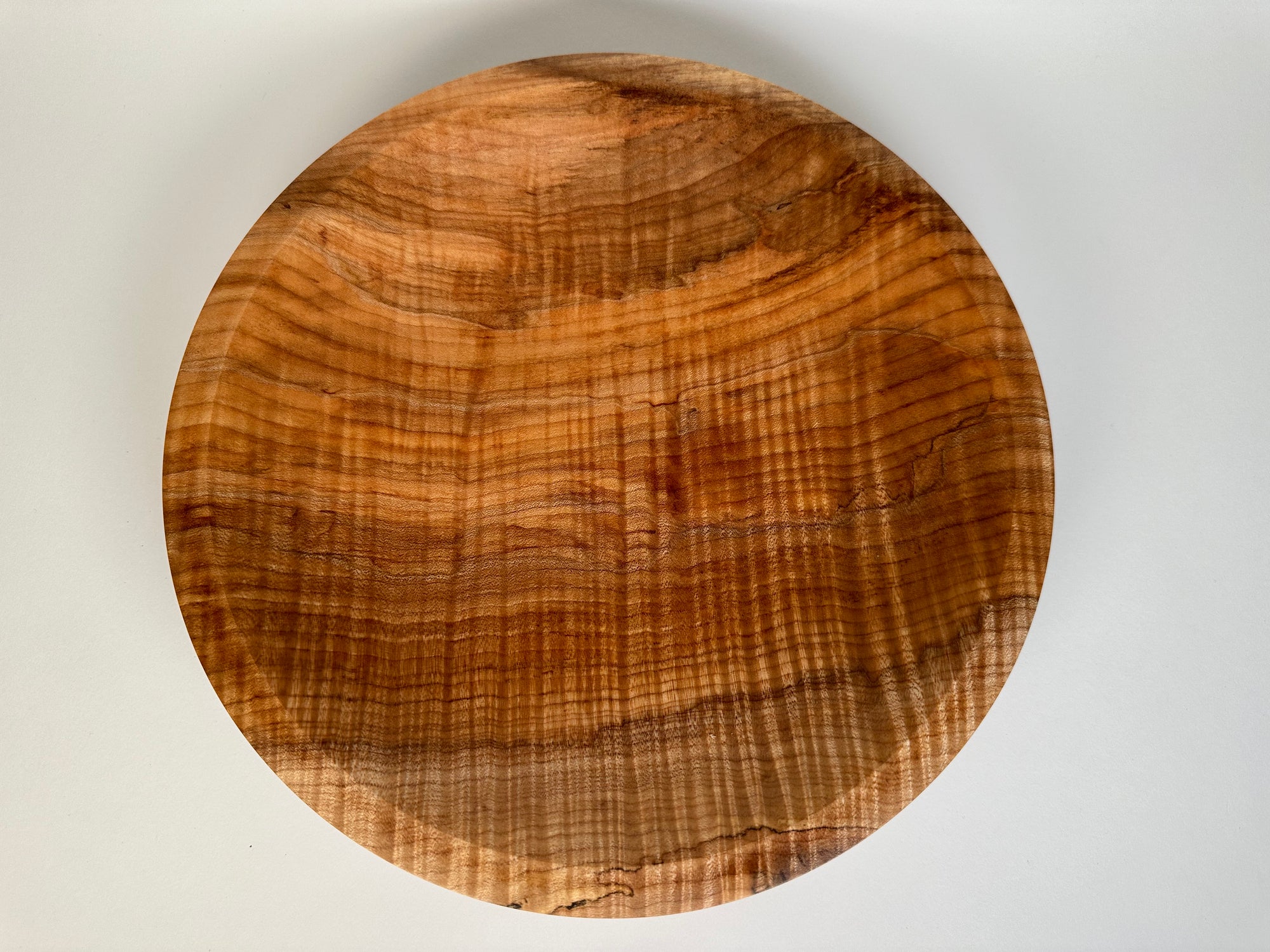 12” Spalted Flame Maple (HF) Bowl - Top/Side