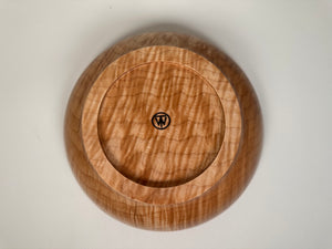 9” Flame Maple (MA) Bowl - Bottom View