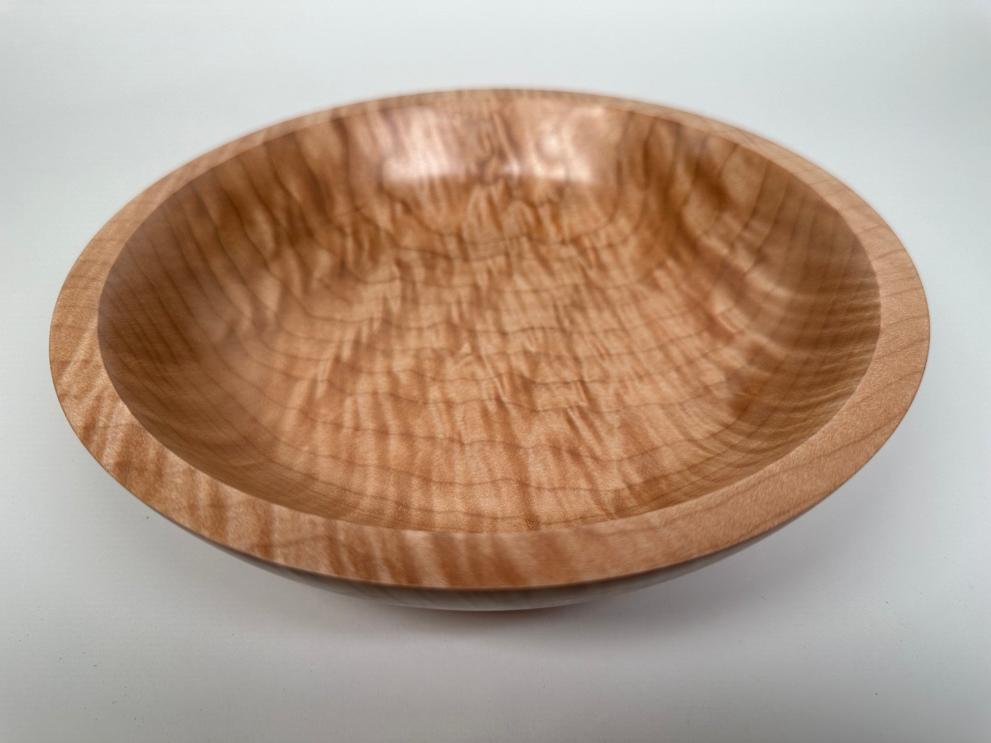 9” Flame Maple (MA) Bowl - Top/Side View